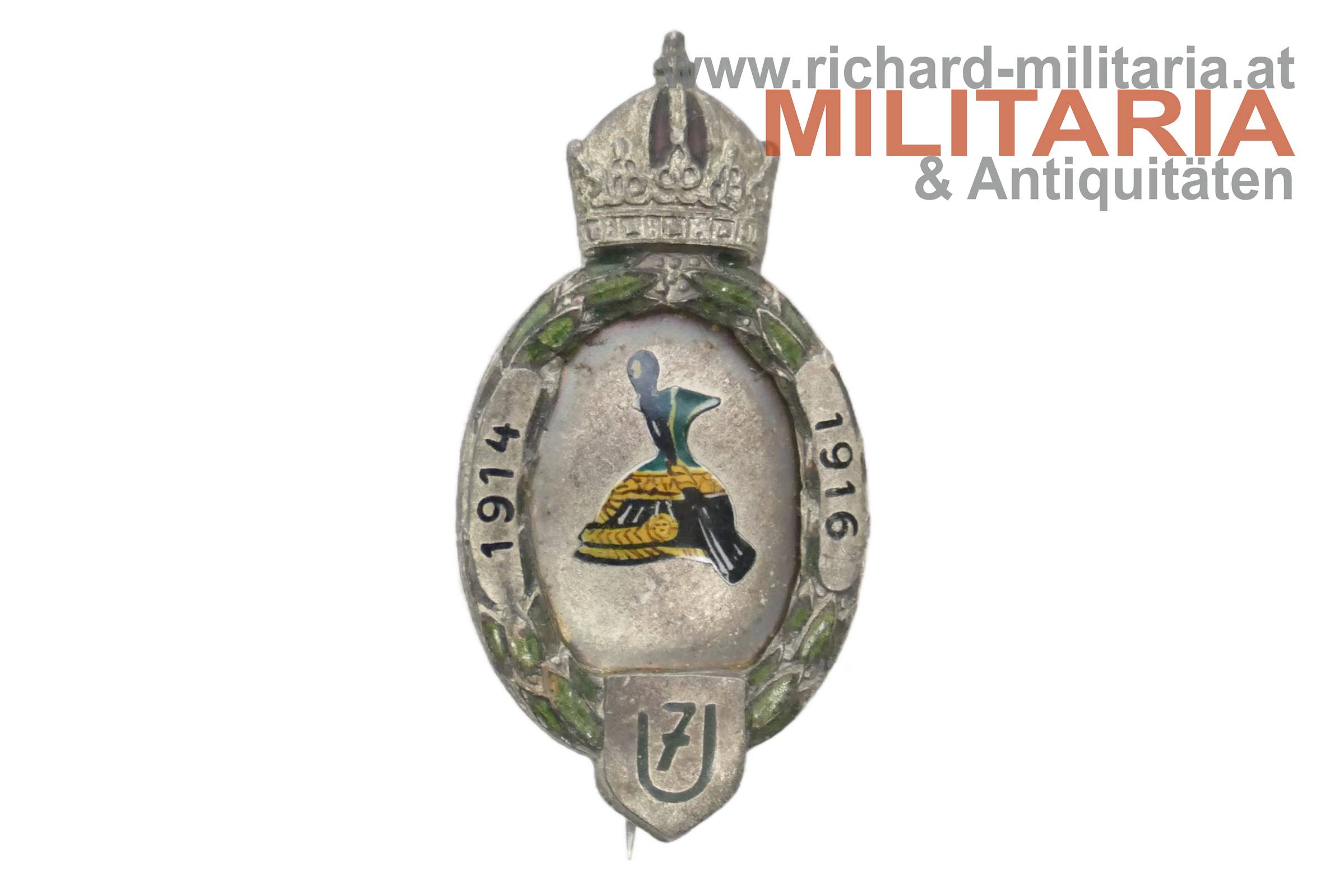 k.u.k. Kappenabzeichen - Ulanen Regiment Nr. 7 