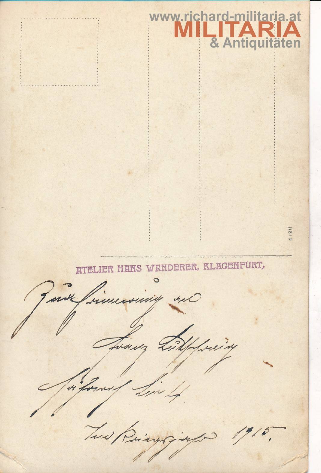 k.k. Foto - Oberjäger eines Landesschützenregiments