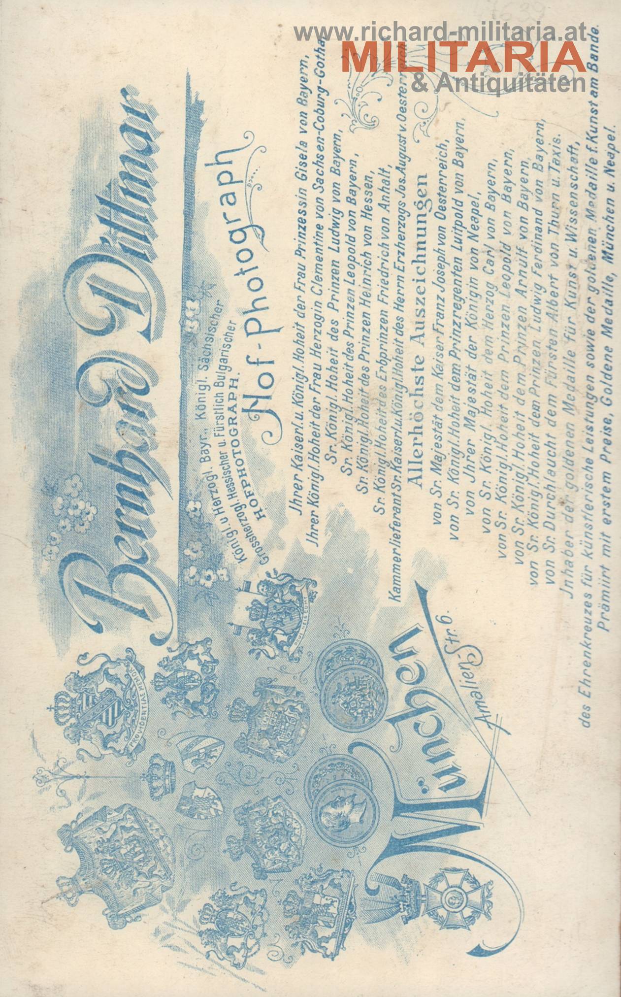 König Alfons XIII - Hartkartonfoto - Orden vom Goldenen Vlies - 1897
