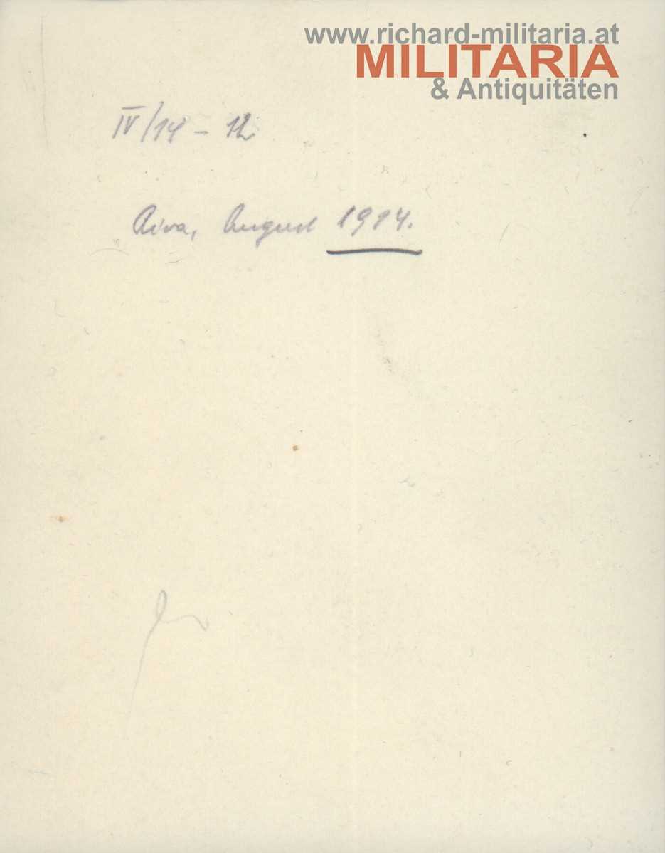 k.k. Foto - 4 Leutnants der Landwehr-Gebirgstruppen in Riva 1914