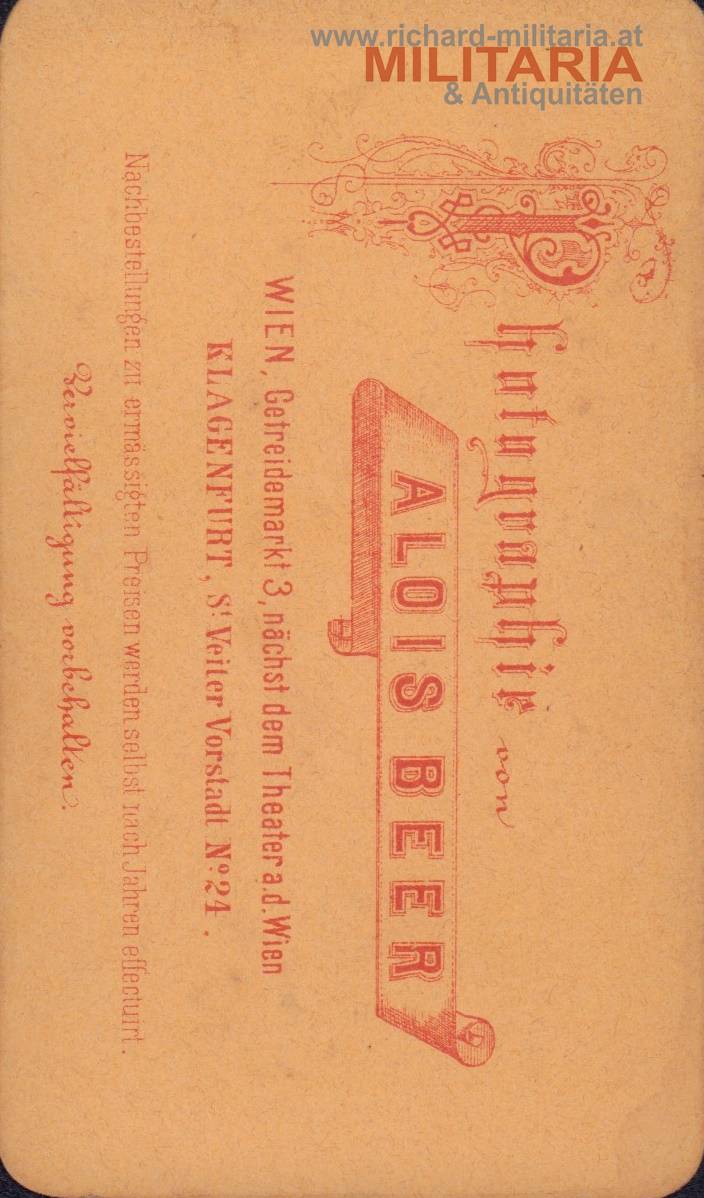 k.u.k. CdV - Hauptmann Theodor Golling 1870 - IR76