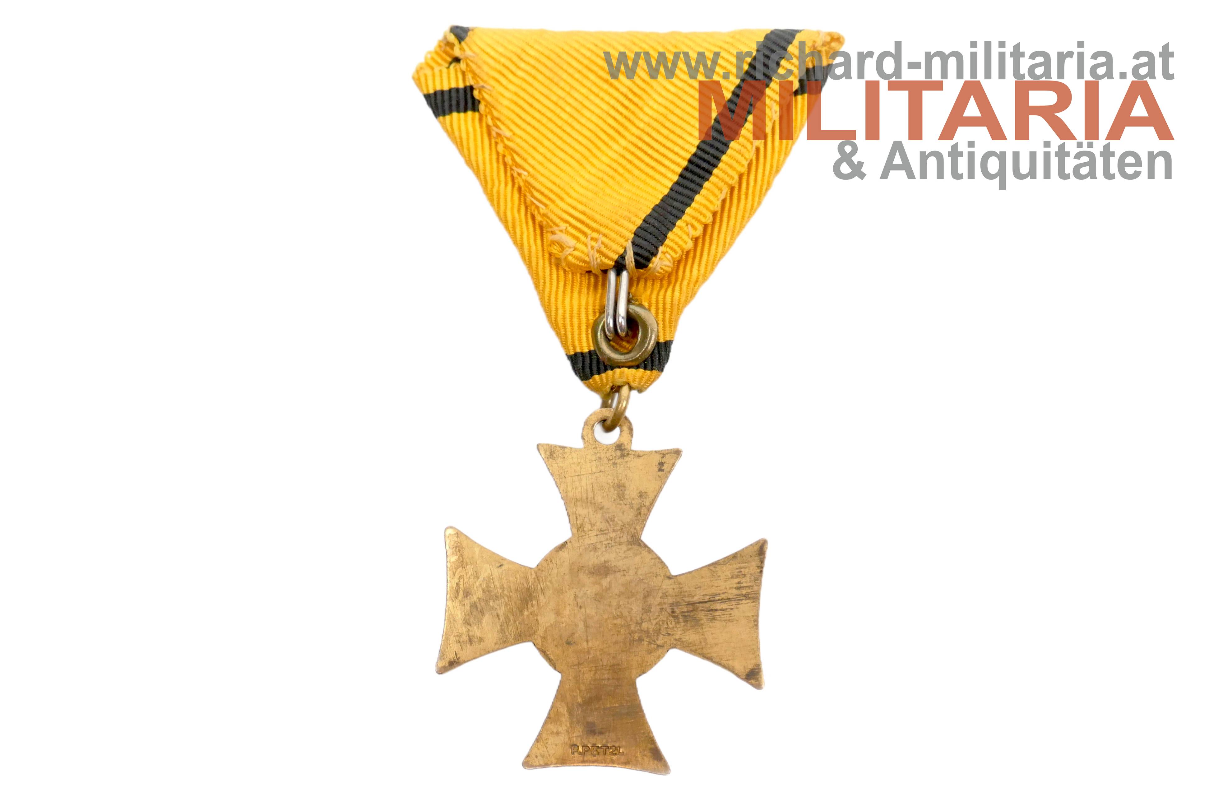 1. Republik - Militärdienstzeichen für Berufsunteroffiziere - 2. Klasse (25 Jahre)