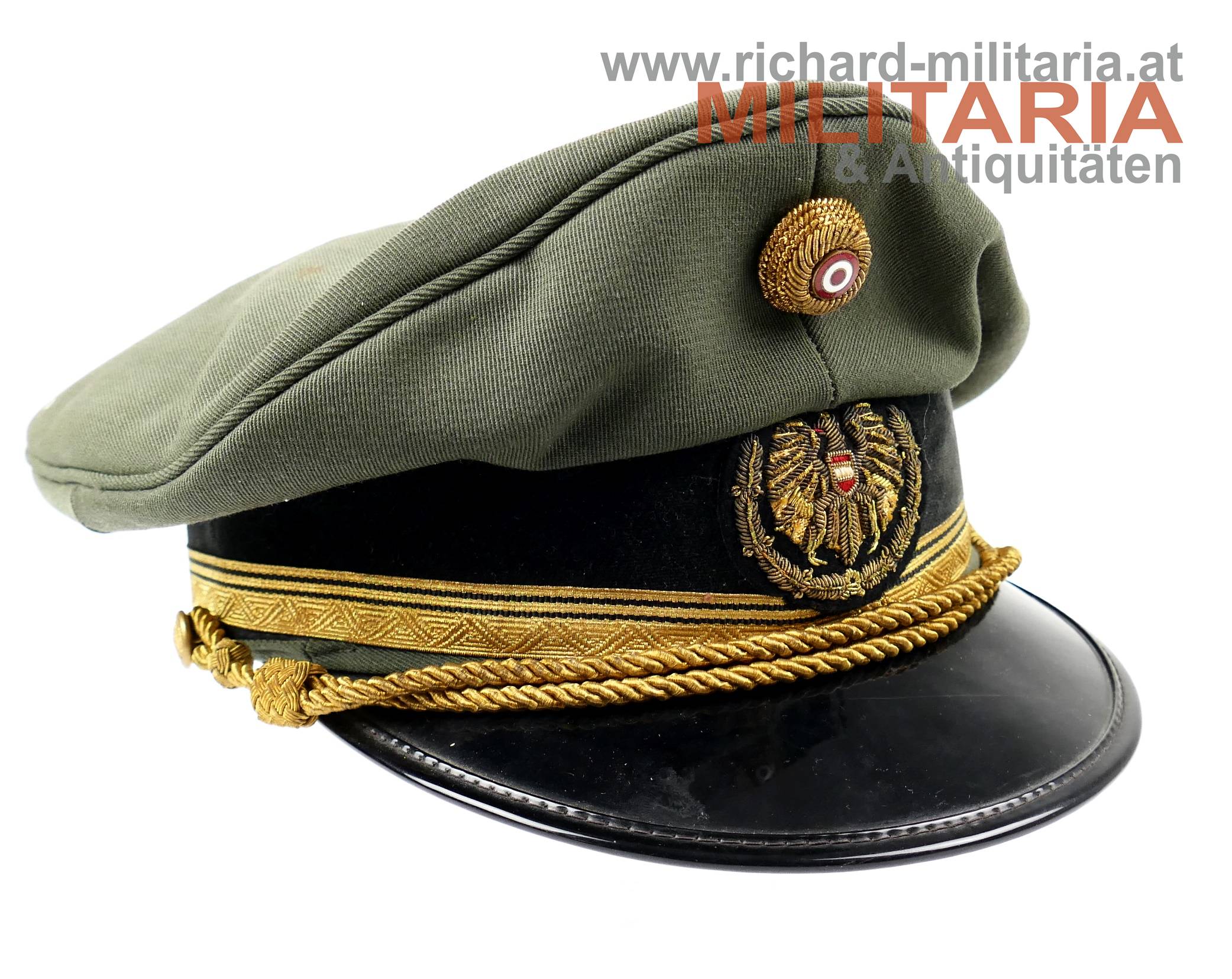 Österreich Bundesheer Tellerkappe Oberstleutnant