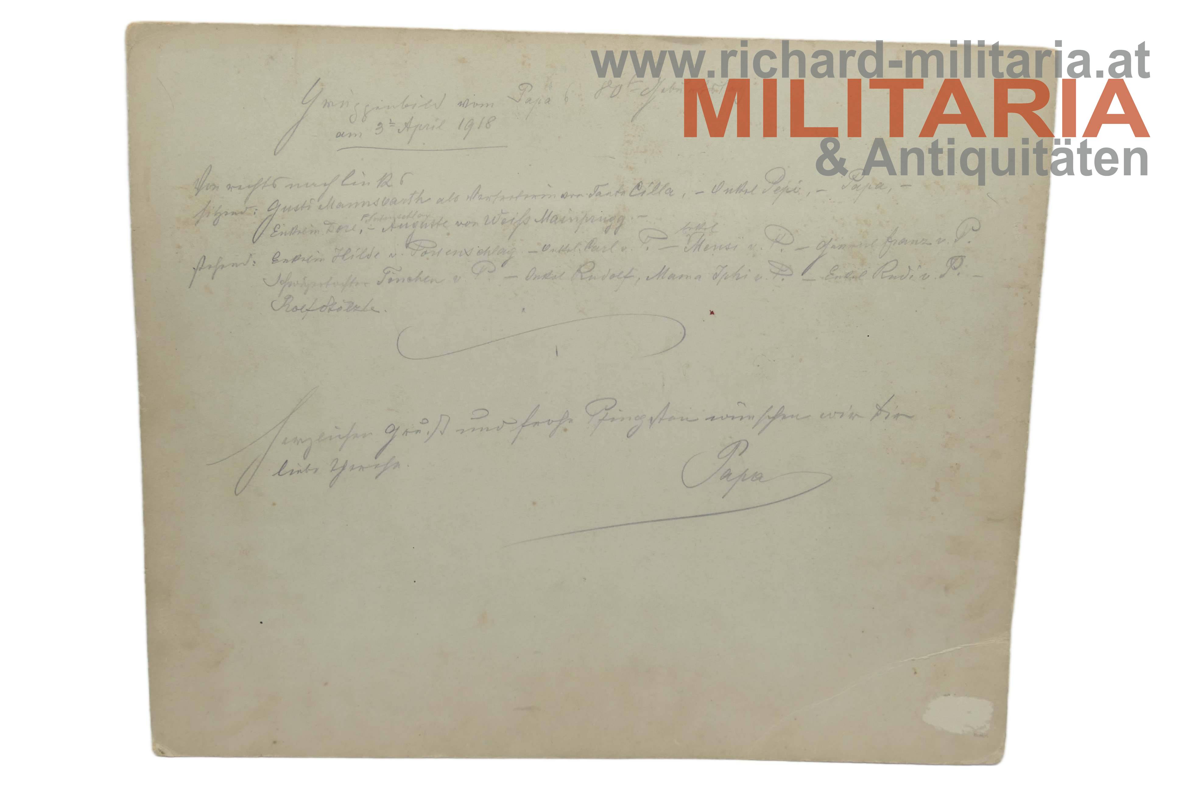 k.u.k. Famielienfoto Portenschlag-Ledermayr - Generalmajor bzw. Oberst