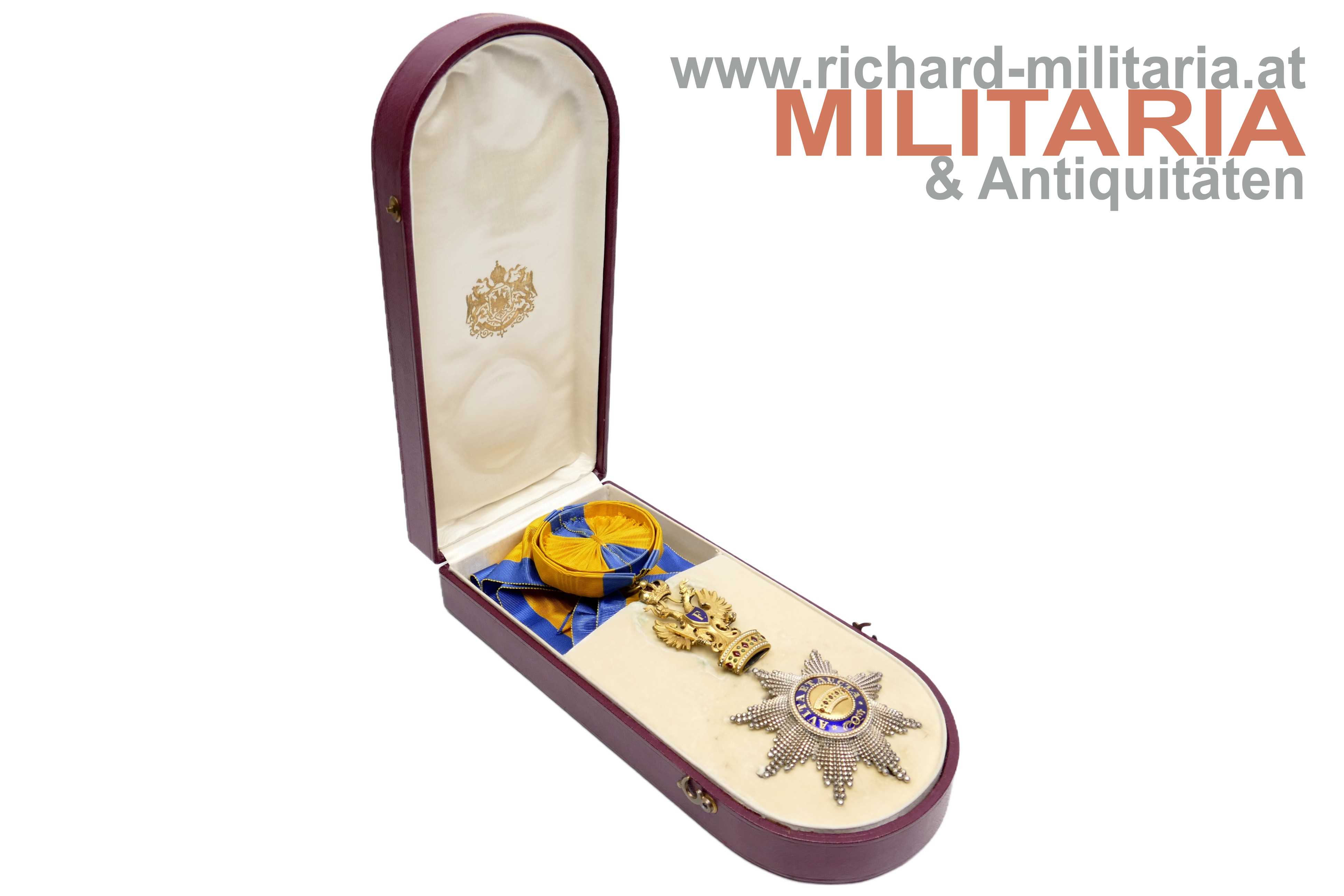 österr. kaiserl. Orden der Eisernen Krone 1. Klasse mit Etui