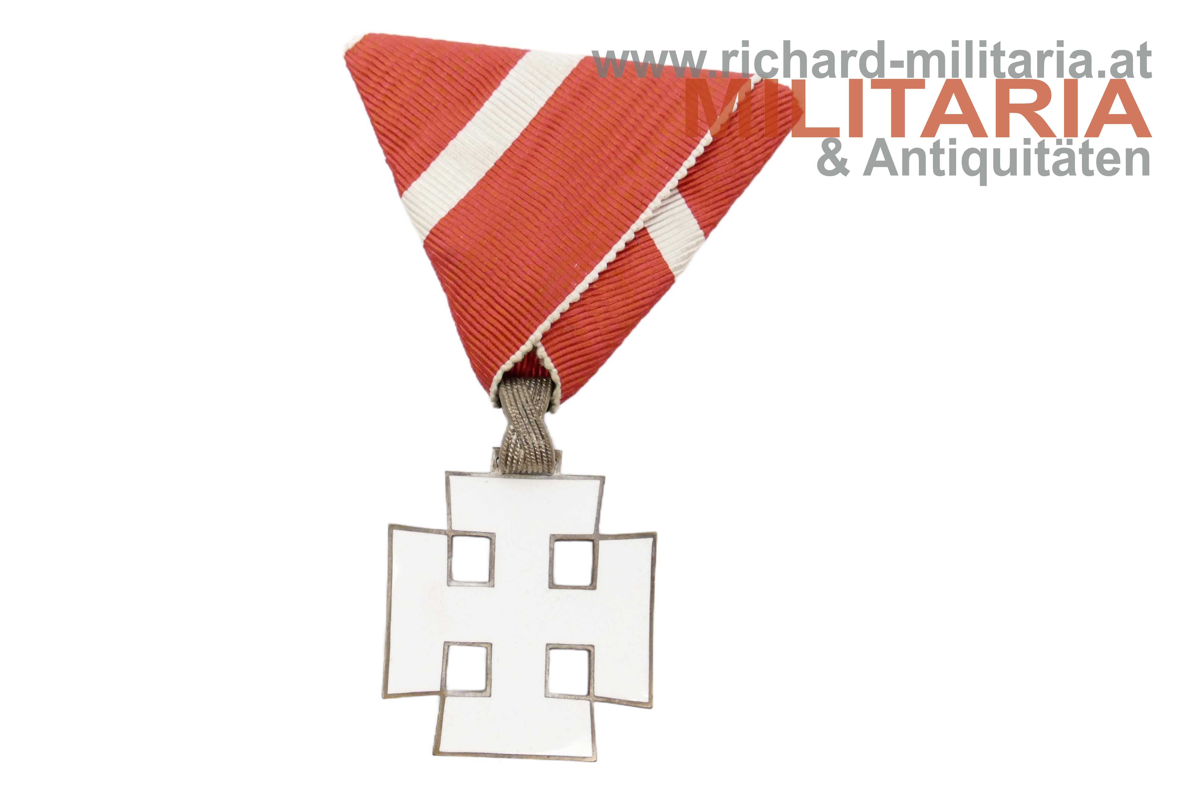 1. Republik/Bundesstaat - Silbernes Ehrenzeichen bzw. Verdienstorden Ritterkreuz 