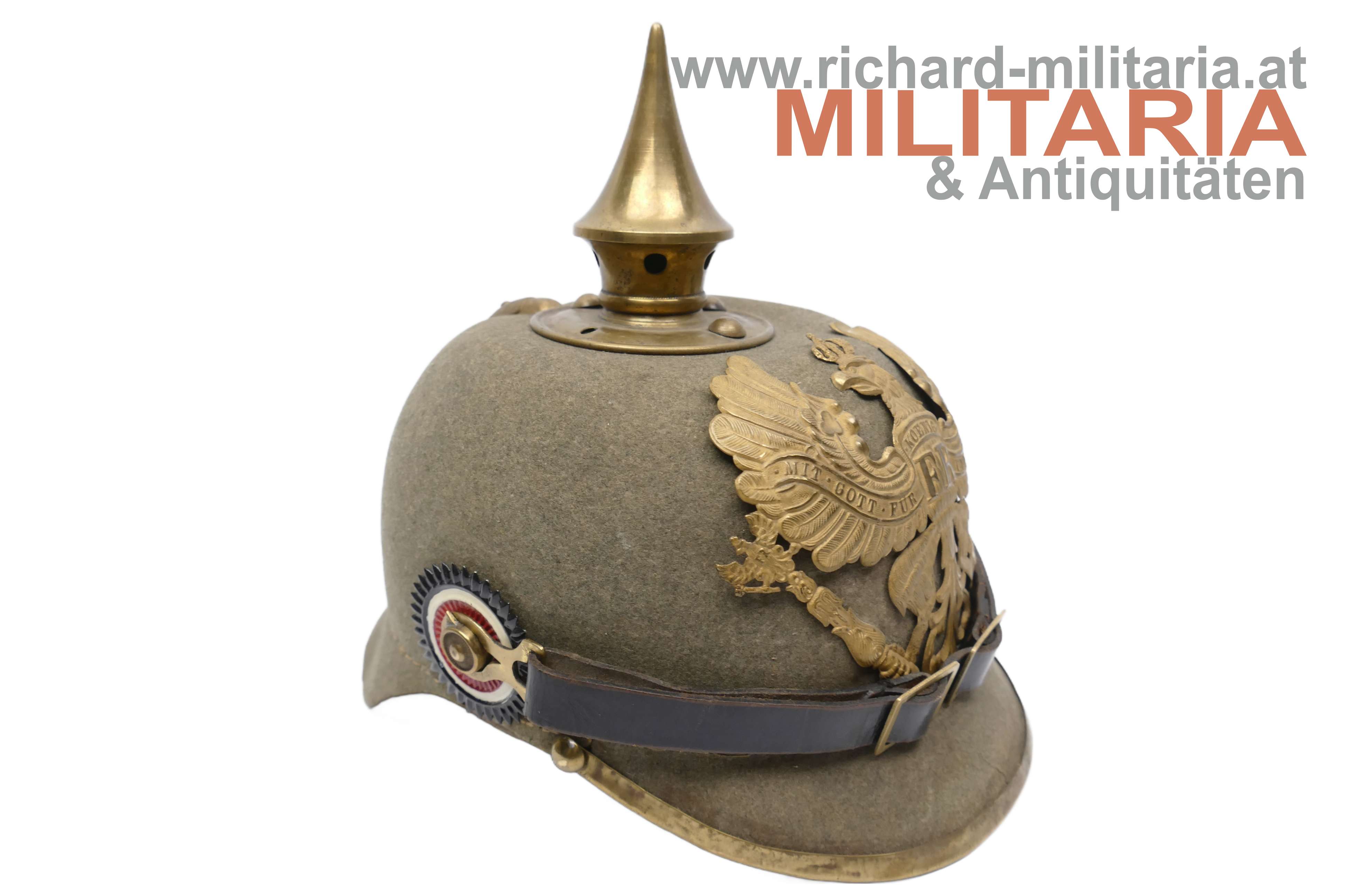 Deutsches Kaiserreich -Preussen - Ersatz-Pikelhaube FILZ für Mannschaften