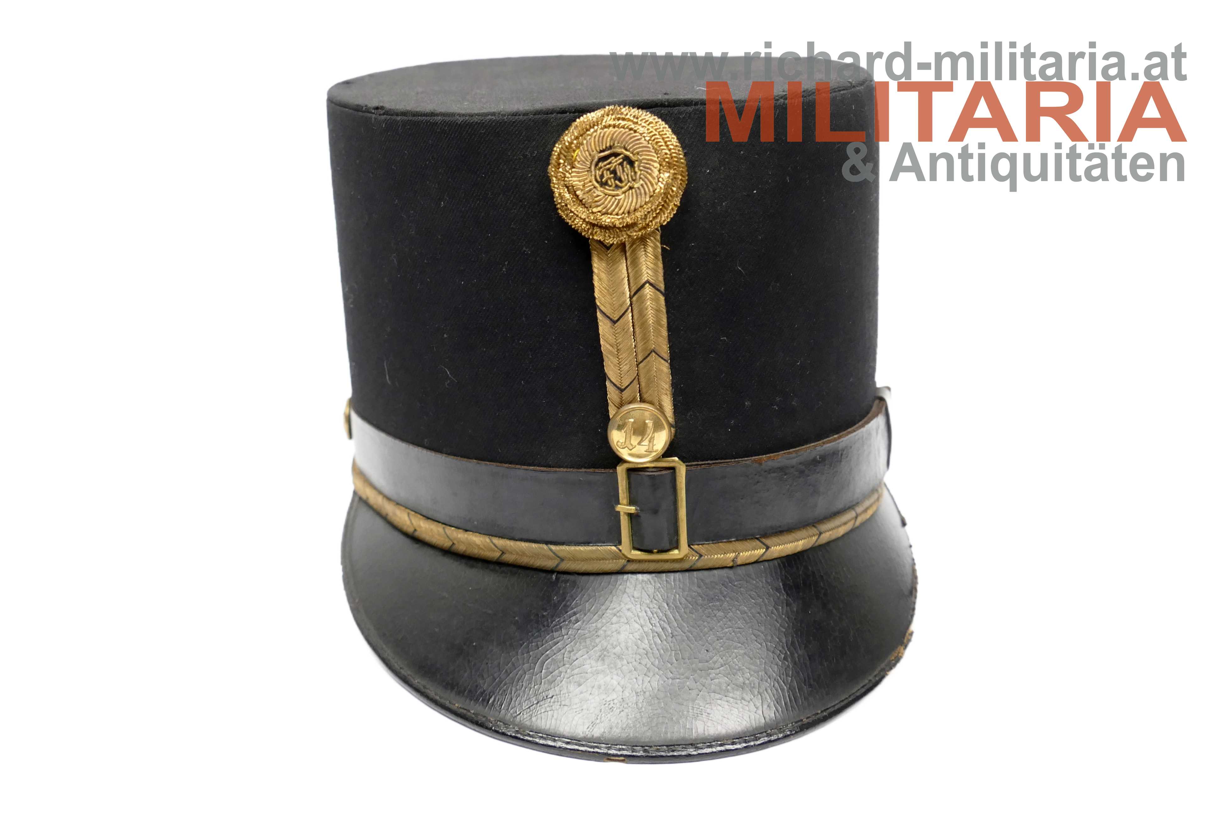 k.k. steife Offizierskappe - Landesgendarmerie Kommando Nr. 14 - Kärnten