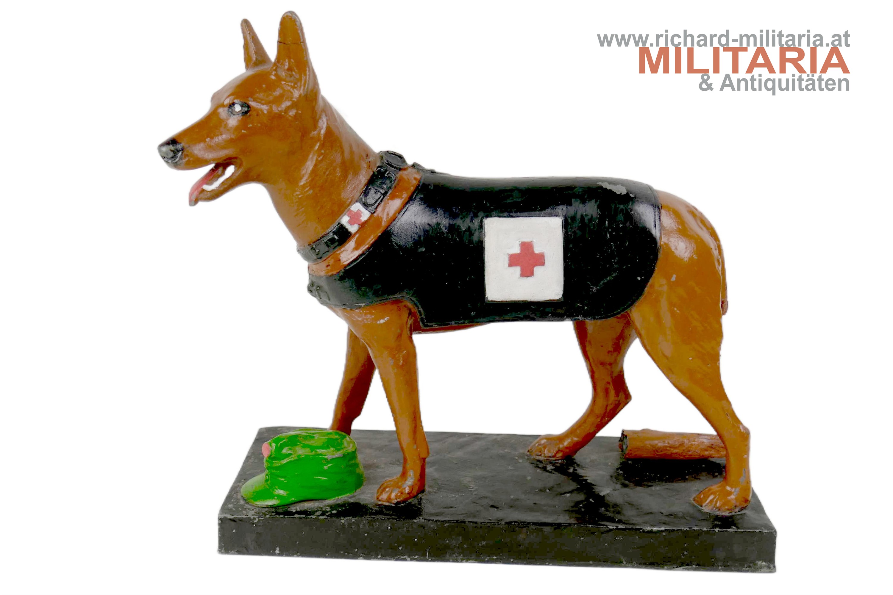 Skulptur Rettungshund k.u.k. Armee / Sanitätstruppe 
