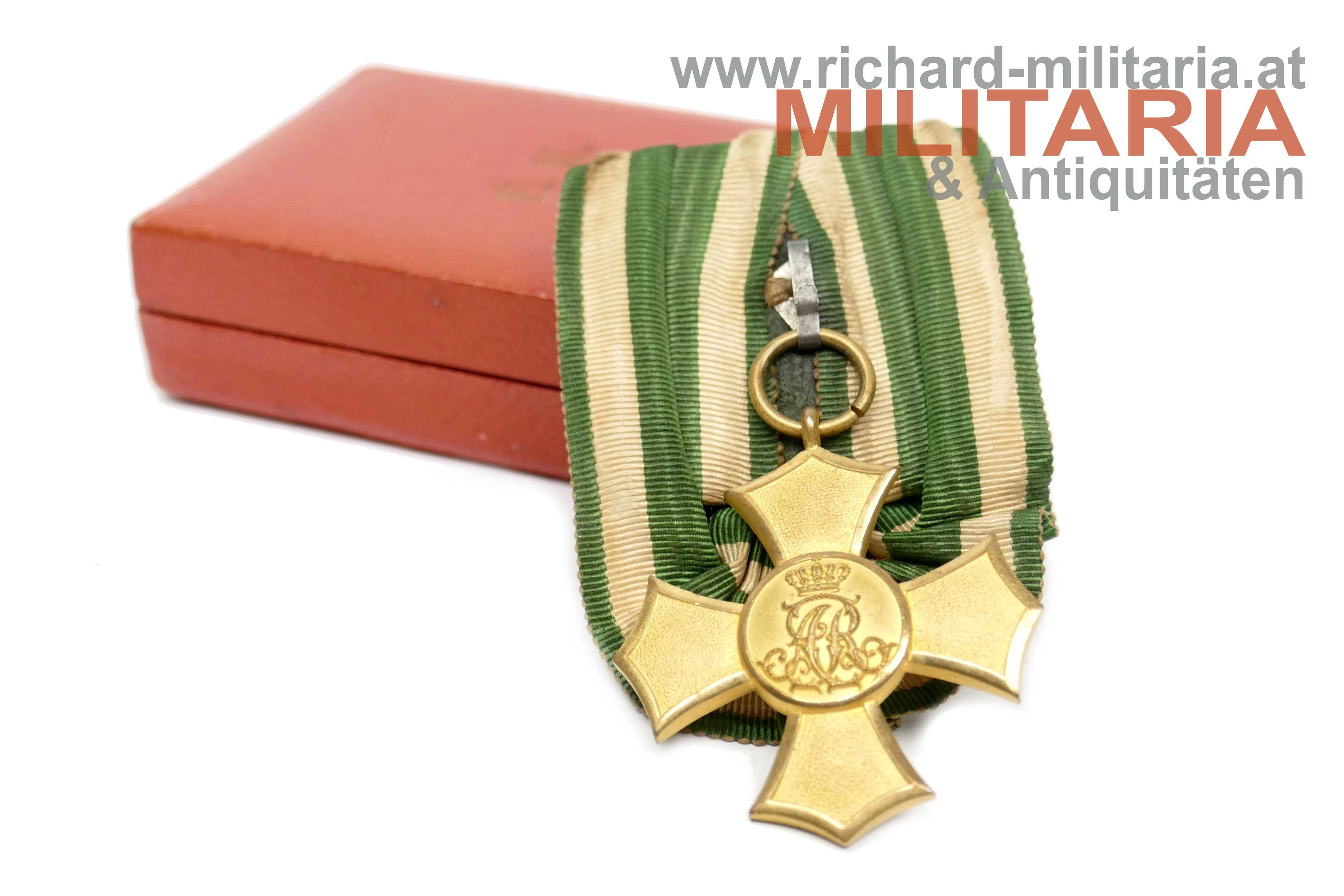 Sachsen - Ehrenkreuz (Allgemeines Ehrenzeichen) mit Etui