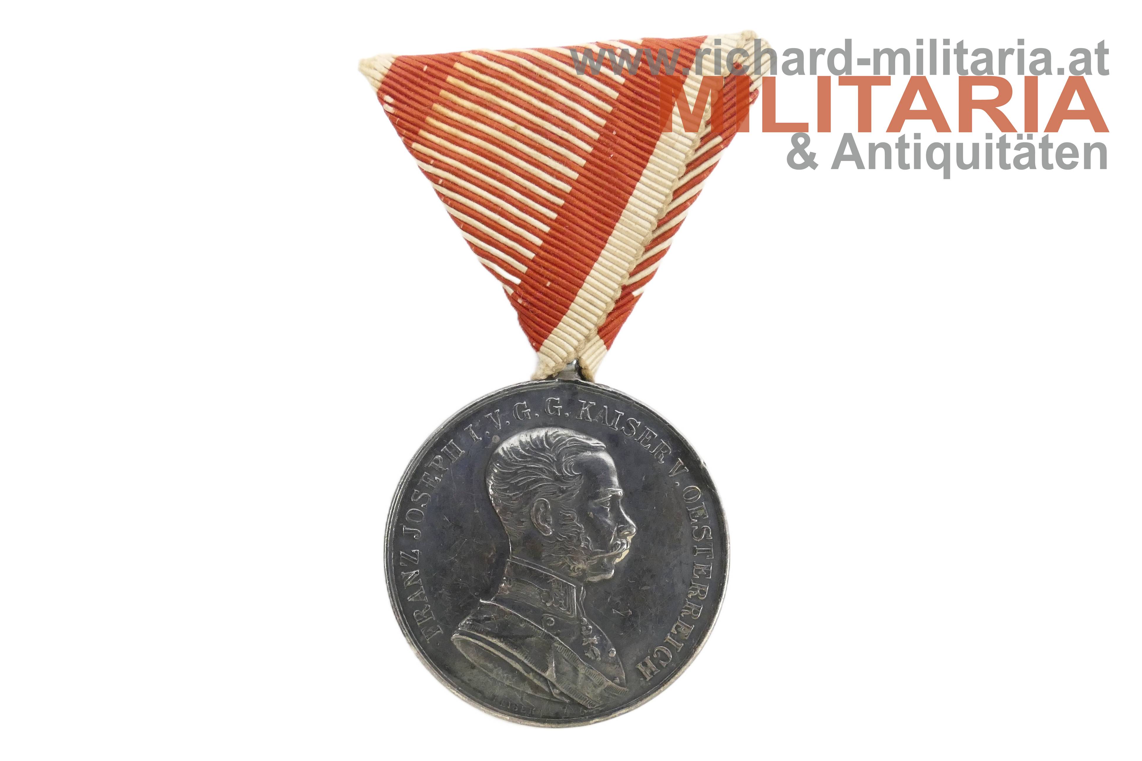 k.u.k. Silberne Tapferkeitsmedaille 1. Klasse - Kaiser Franz Joseph