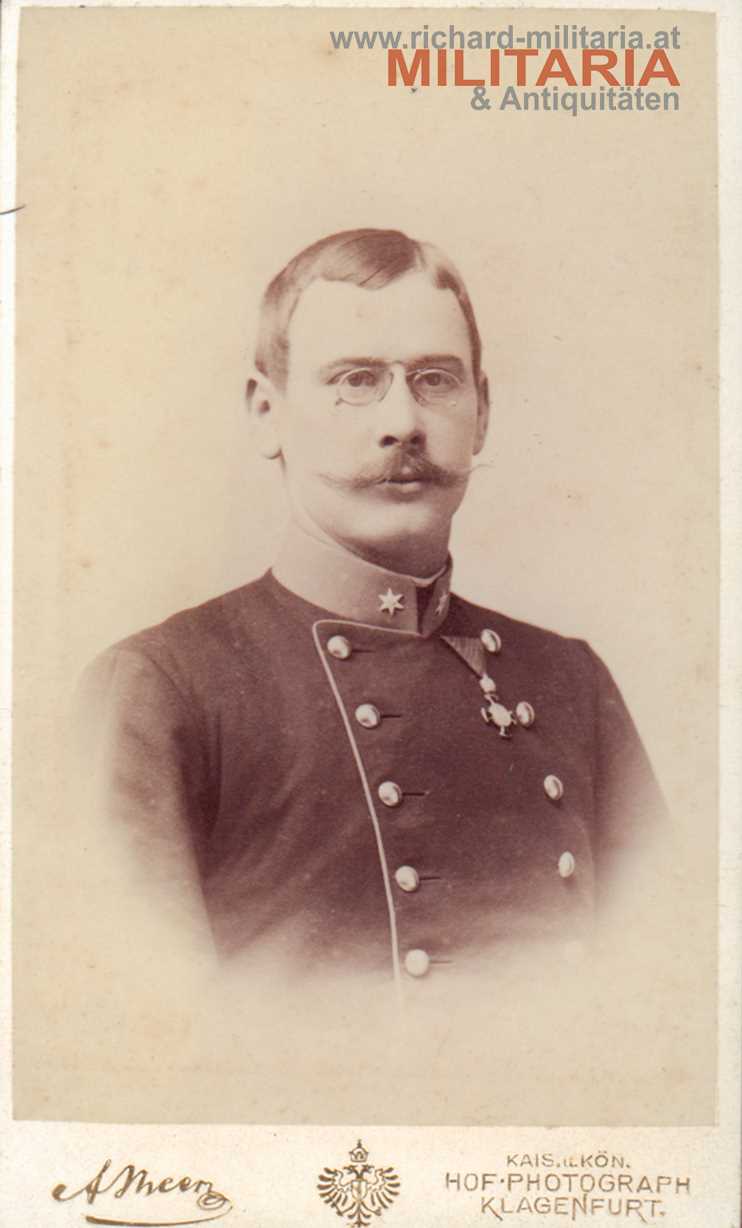 k.u.k. CdV - Leutnant (Geniestab?) mit Verdienstkreuz m.d.K. 