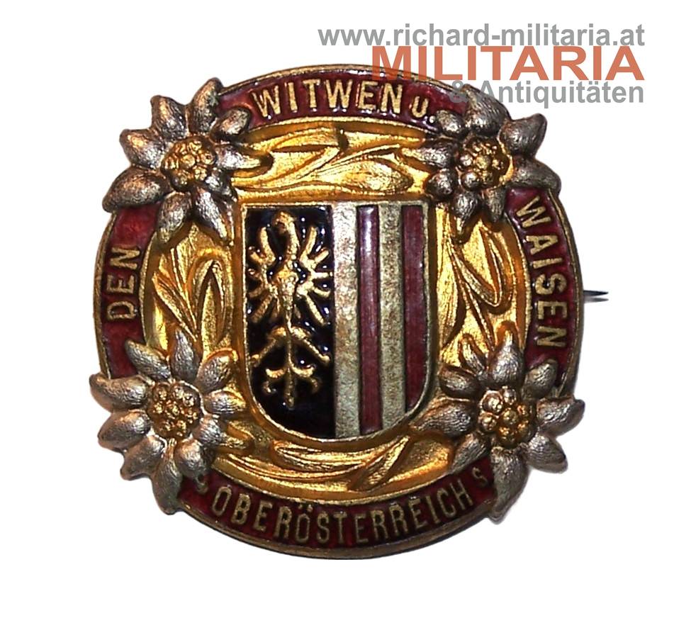k.u.k. patriotisches Abzeichen - Den Witwen und Waisen Oberösterreichs