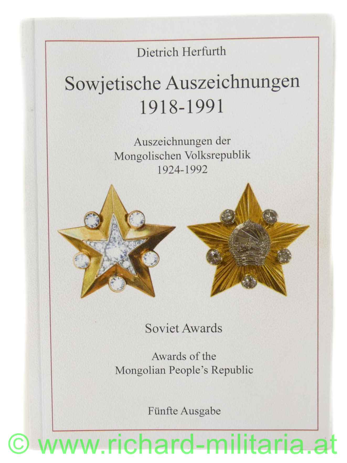 Sowjetische Auszeichnungen 1918-1991 - Dietrich Herfurth 5. Ausgabe