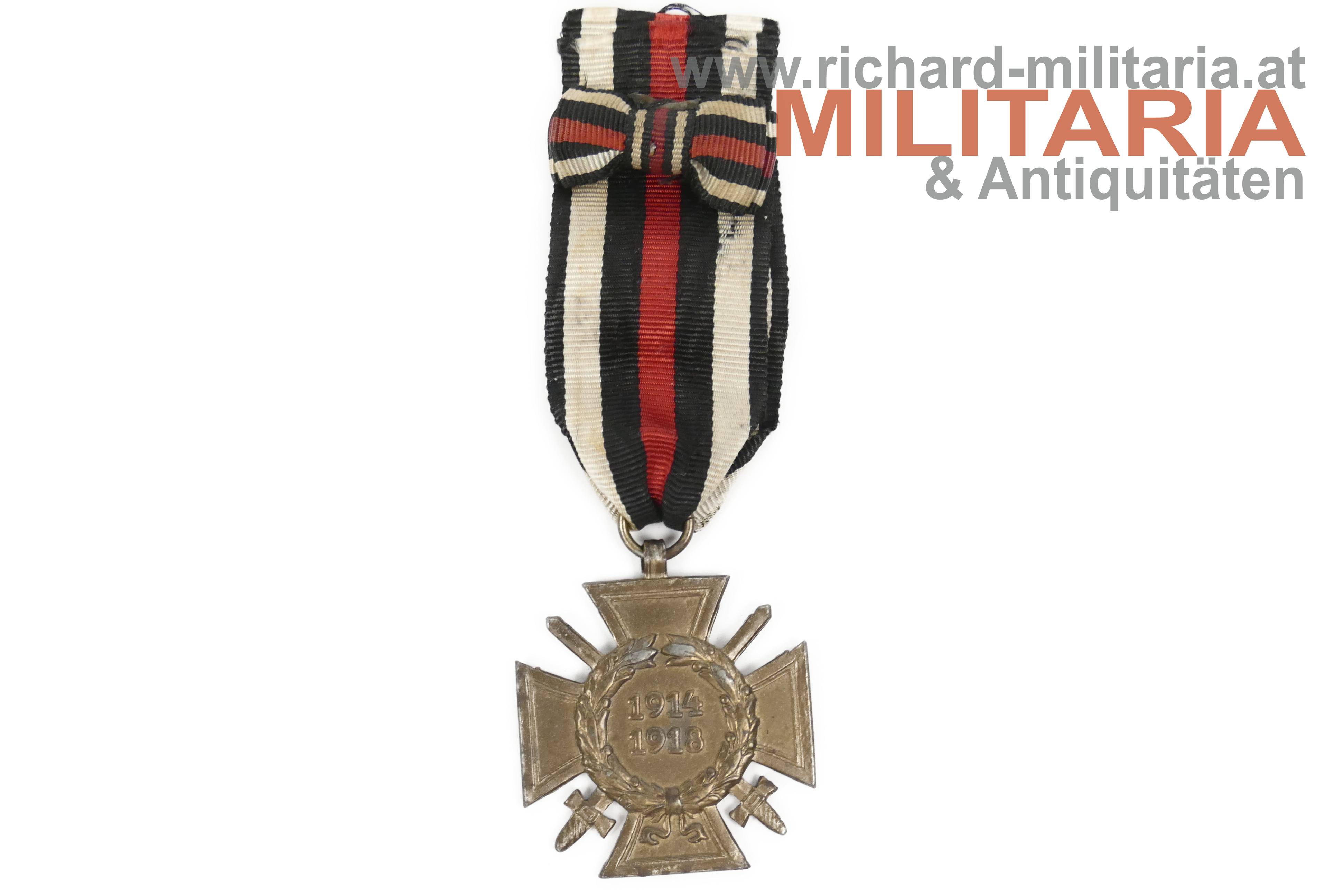 Zwischenkriegszeit - Ehrenkreuz für Frontkämpfer