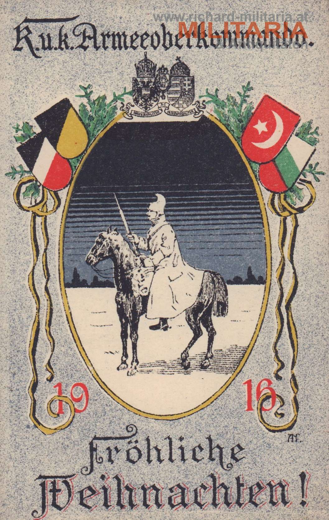 k.u.k. Armeeoberkommando 1916 - Fröhliche Weihnachten