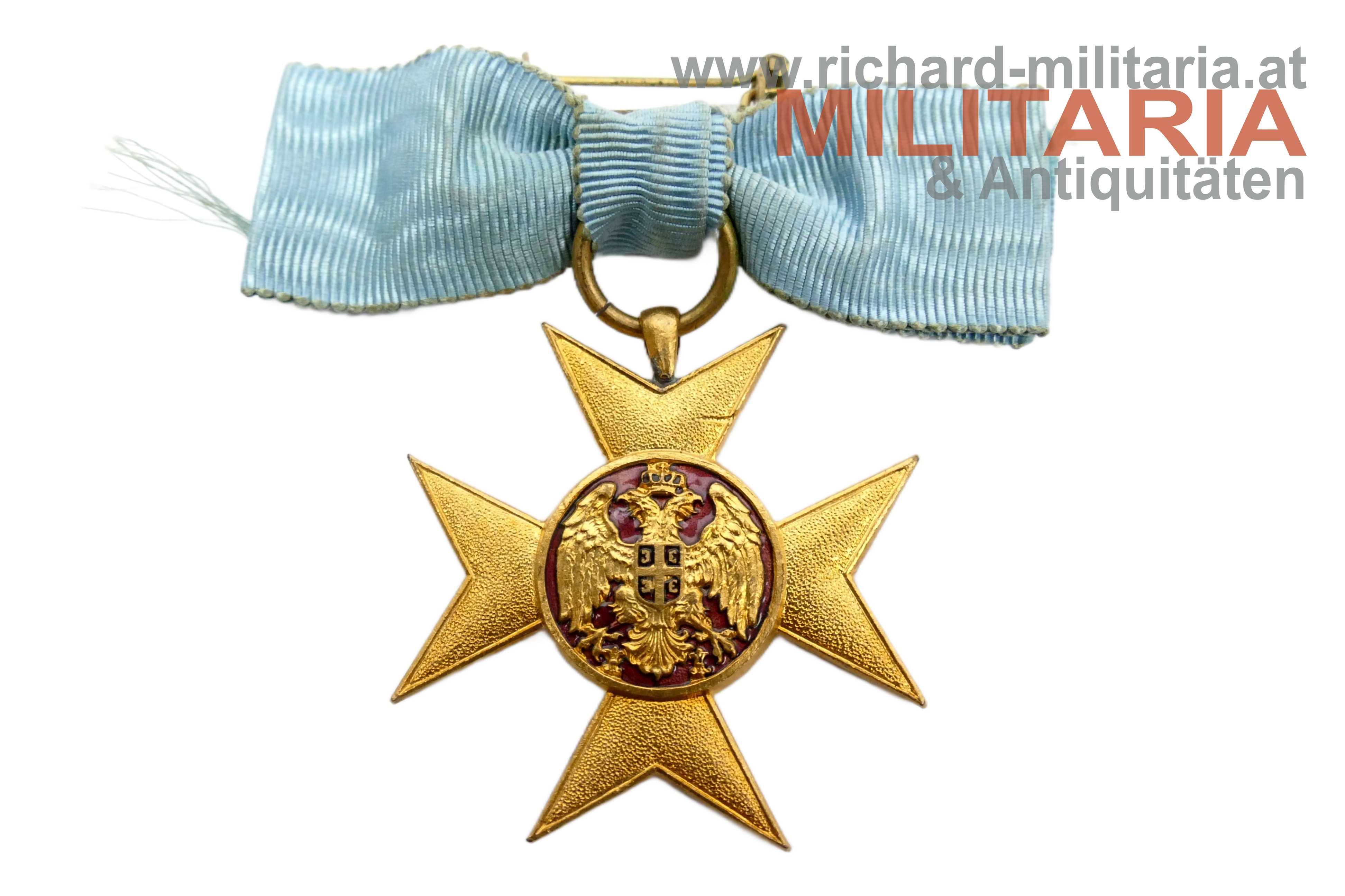 Serbien - Kreuz der Barmherzigkeit mit Damemasche - große Variante