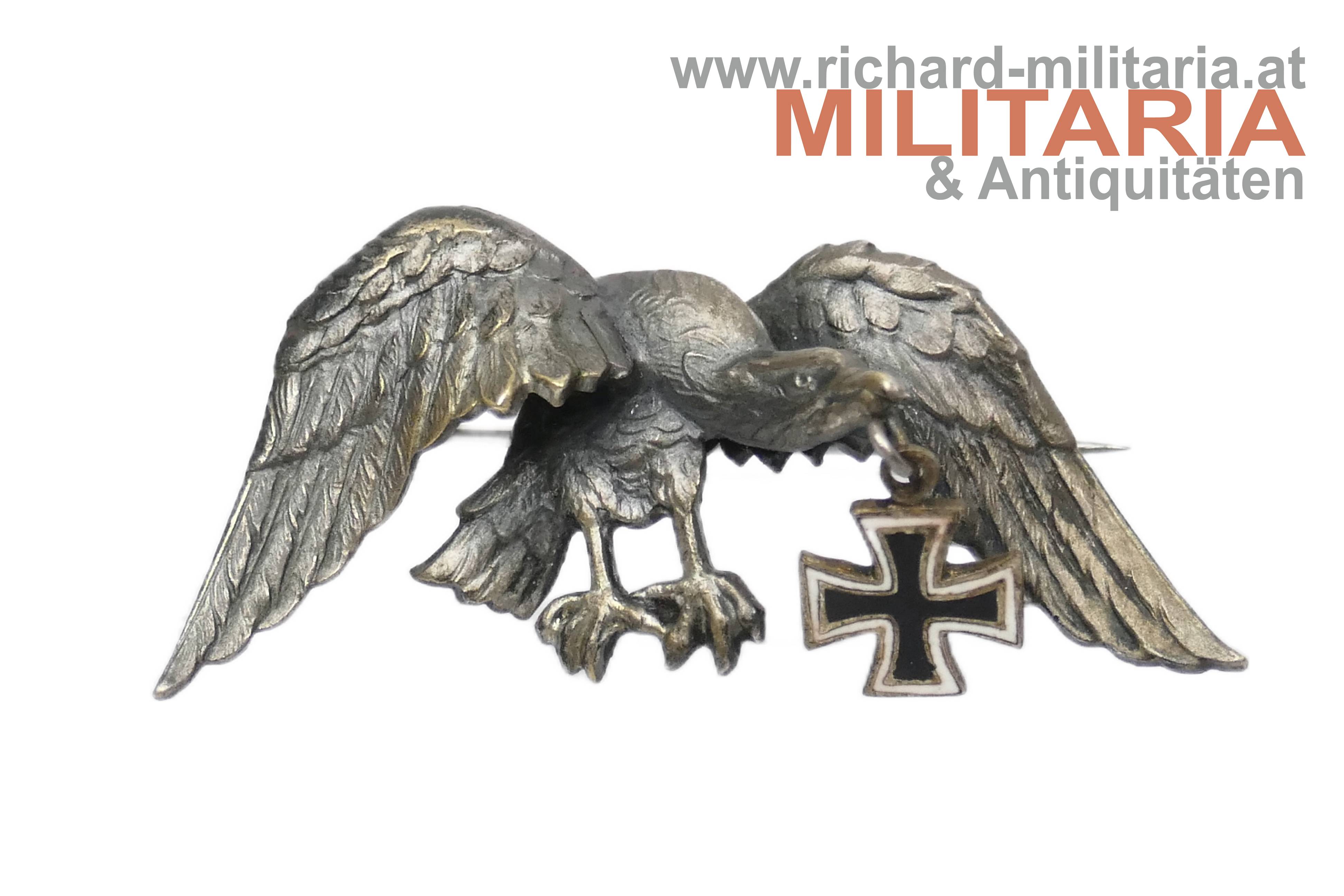 Deutsches Kaiserreich - patriotisches Abzeichen - Adler mit Eisernen Kreuz