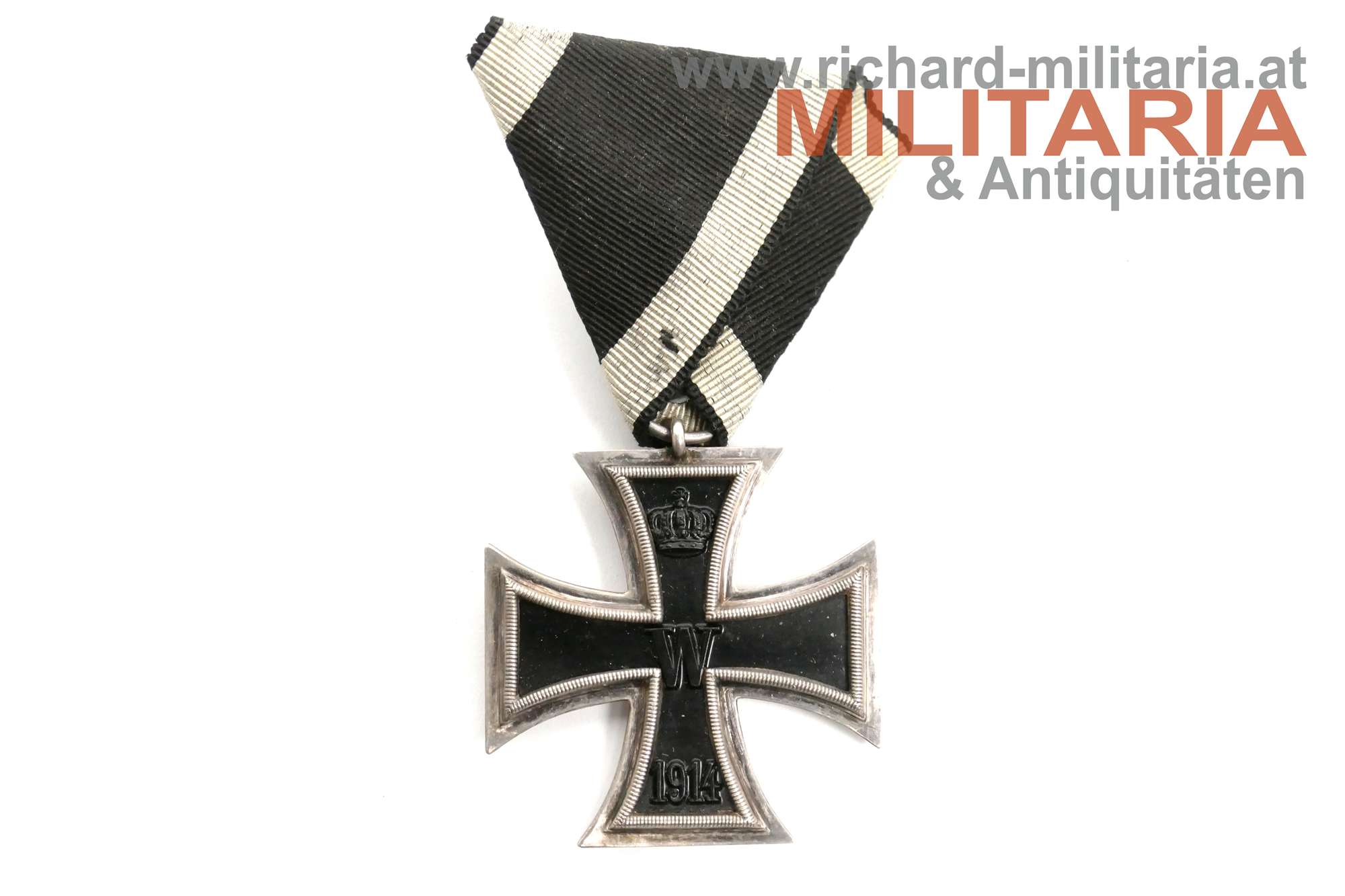 Eisernes Kreuz 2. Klasse 1914 "EW" - österreichische Trageweise