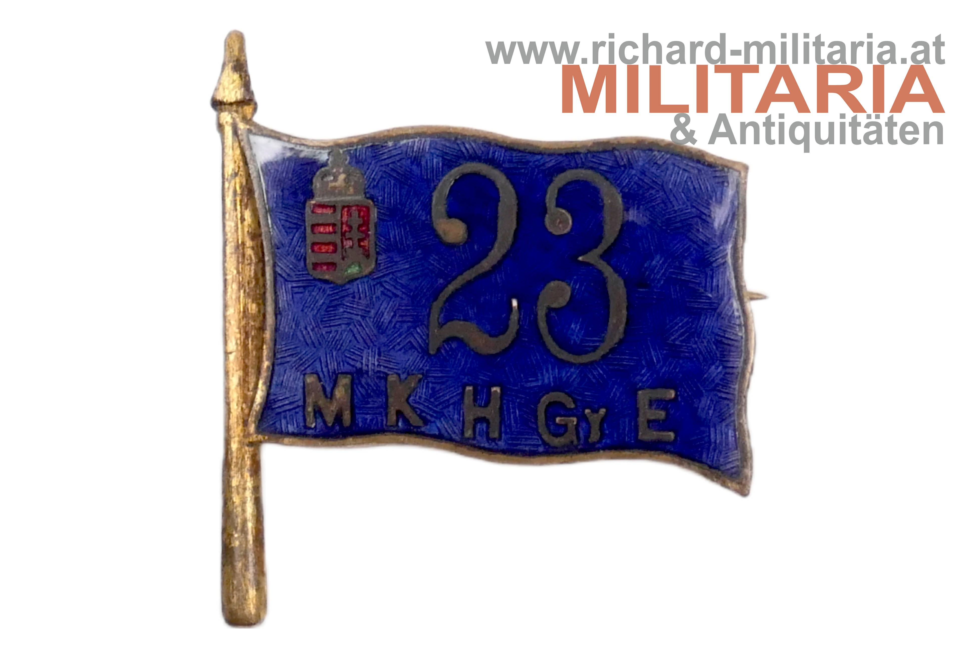 k.u. Kappenabzeichen - Honvéd Infanterie-Regiment Nr. 23 - Nagyszebeni