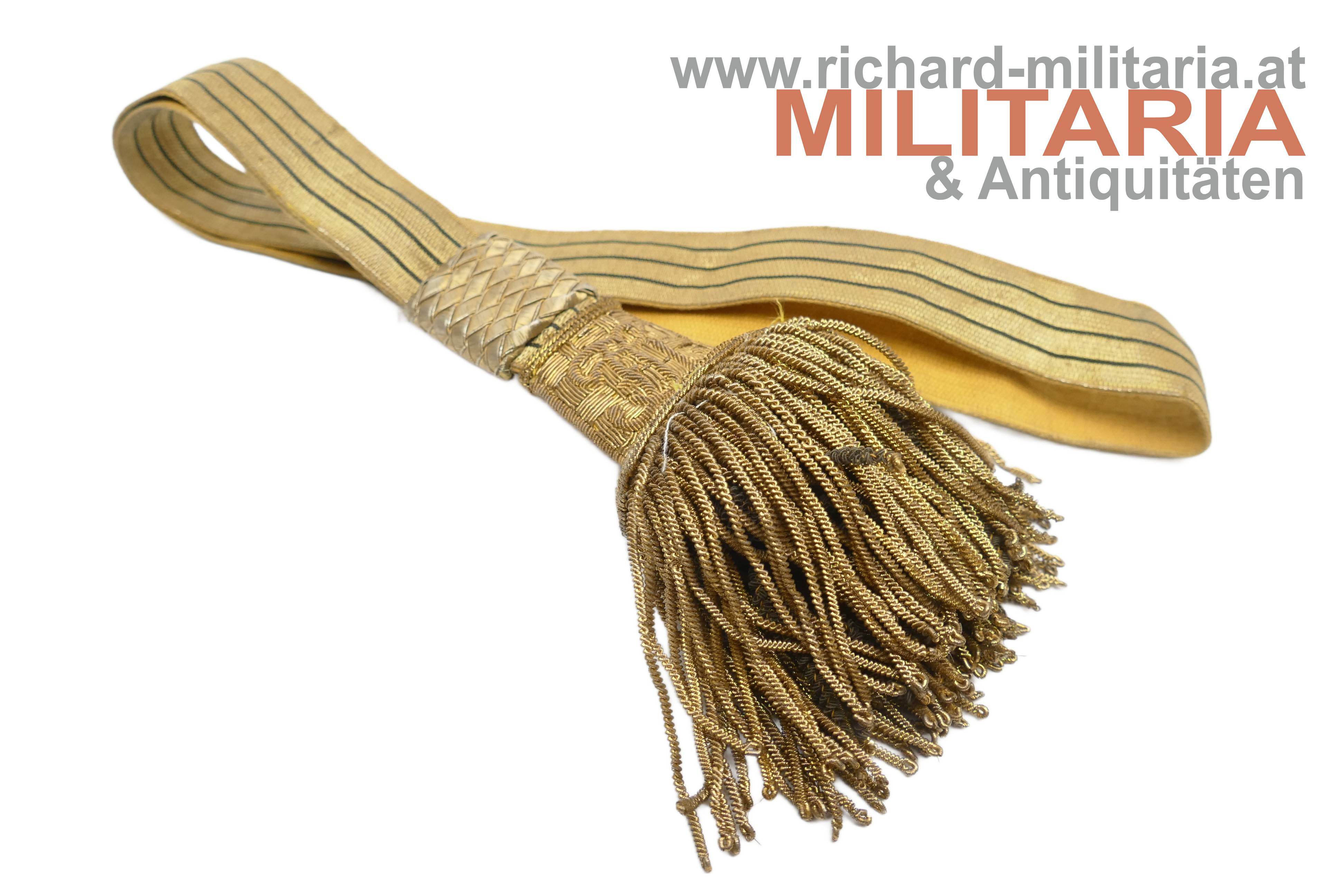 k.u.k. Säbel-Portepee - Kavallerie - Kaiser Franz Joseph