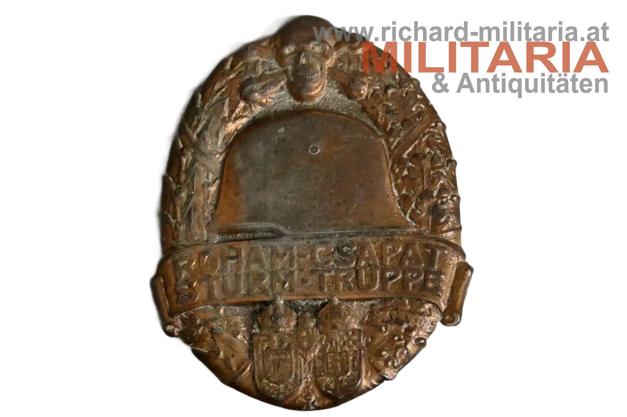 k.u.k. Kappenabzeichen Roham-Csapat - Sturm-Truppe