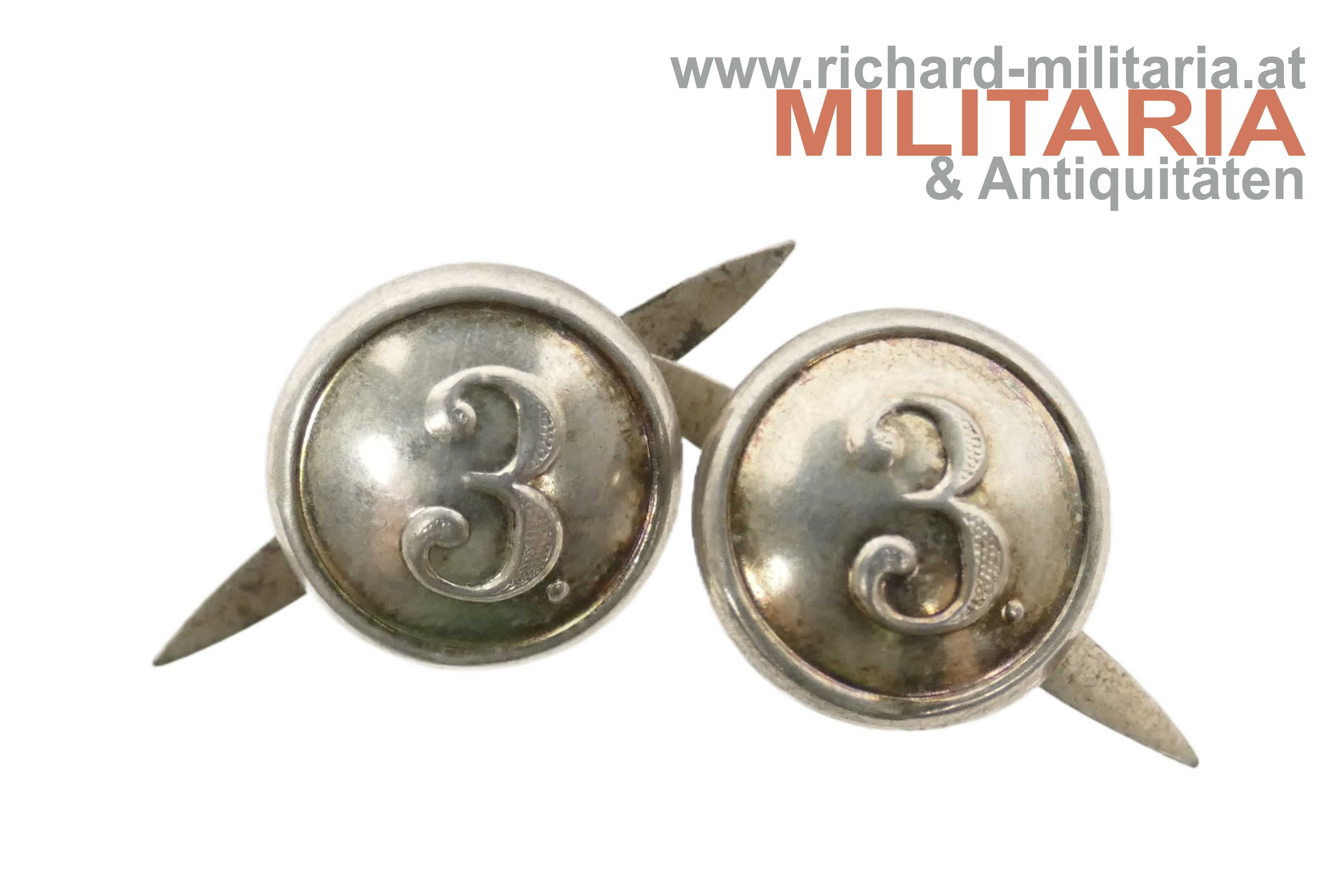 k.u.k. Kappenknöpfe Ldw.Infr. Reg. 3