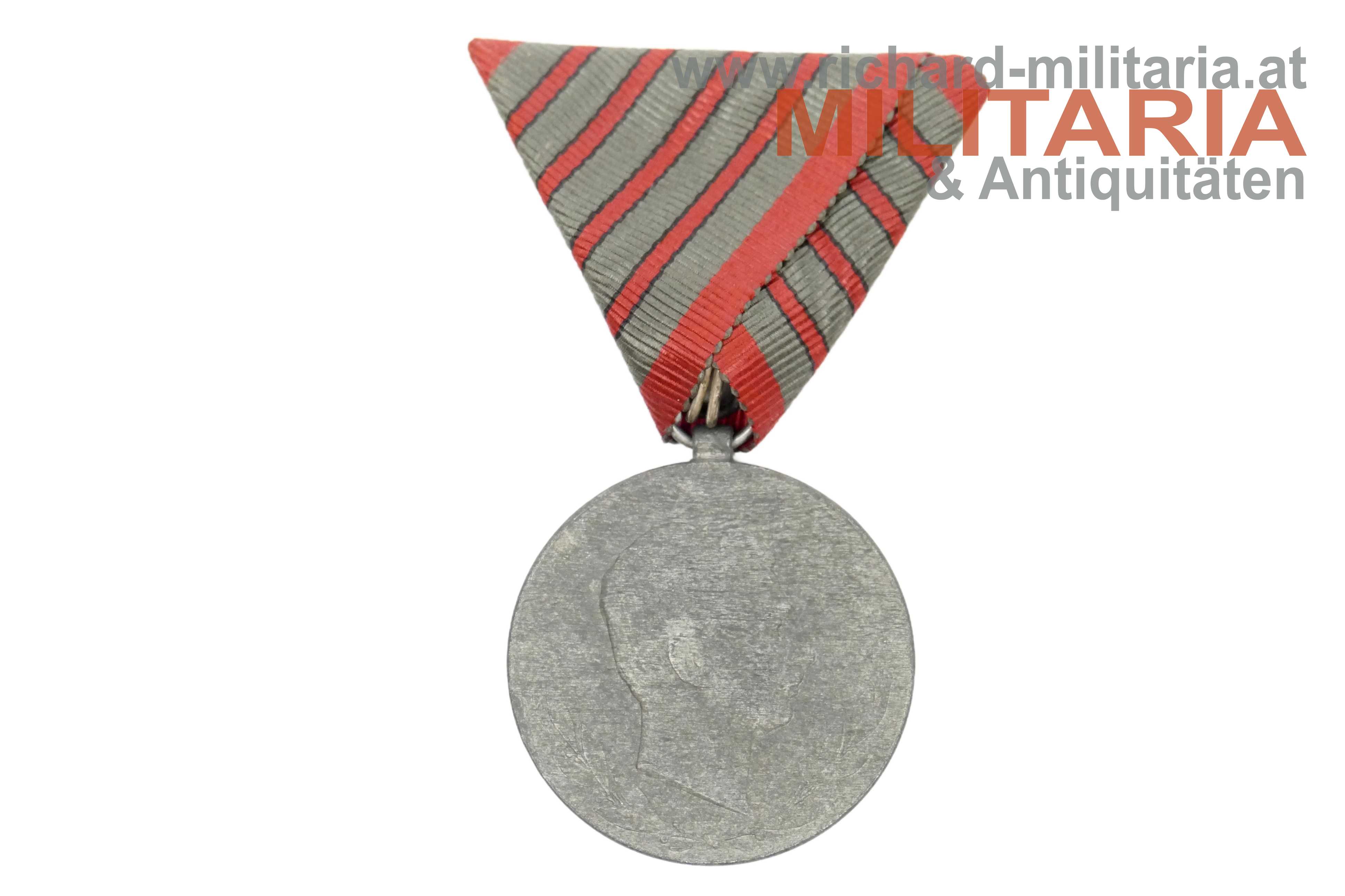 k.u.k. Verwundetenmedaille - 4-fache Verwundung - "WuA" "1918"