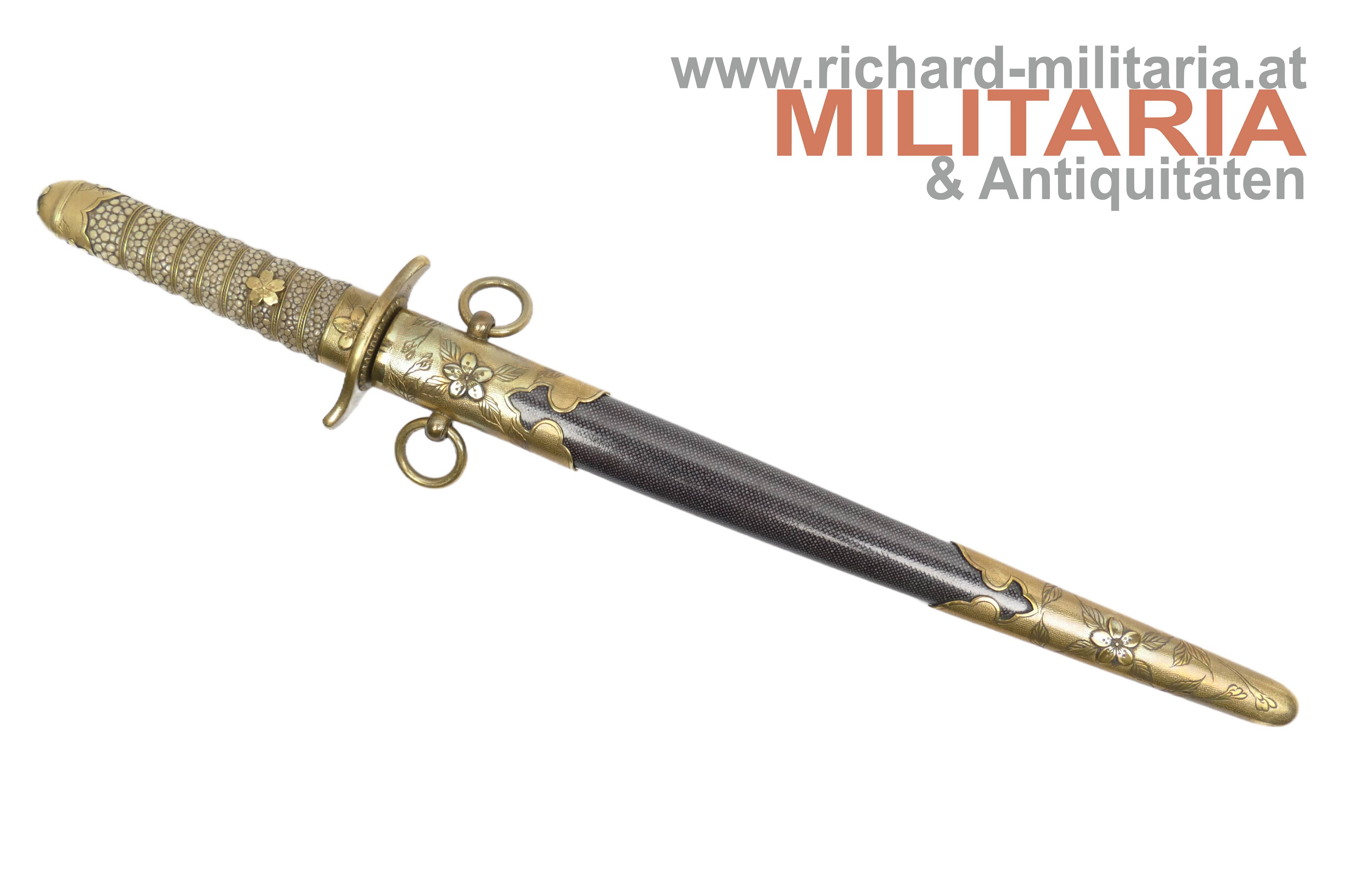 Japan - Dolch für Marine-Offiziere M1883 (Meji 16) - 2. Weltkrieg