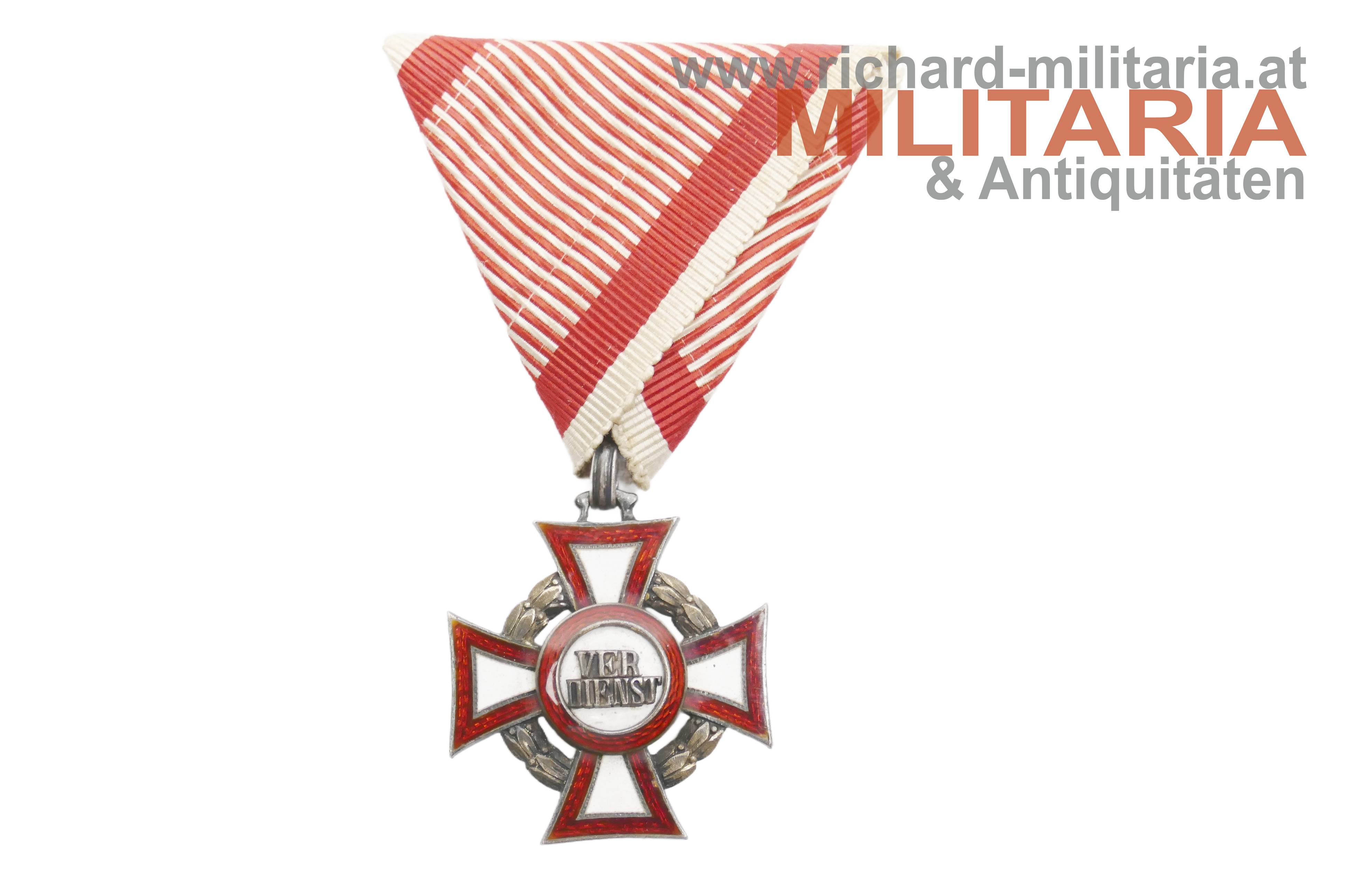 k.u.k. Militärverdienstkreuz III. Klasse mit KD
