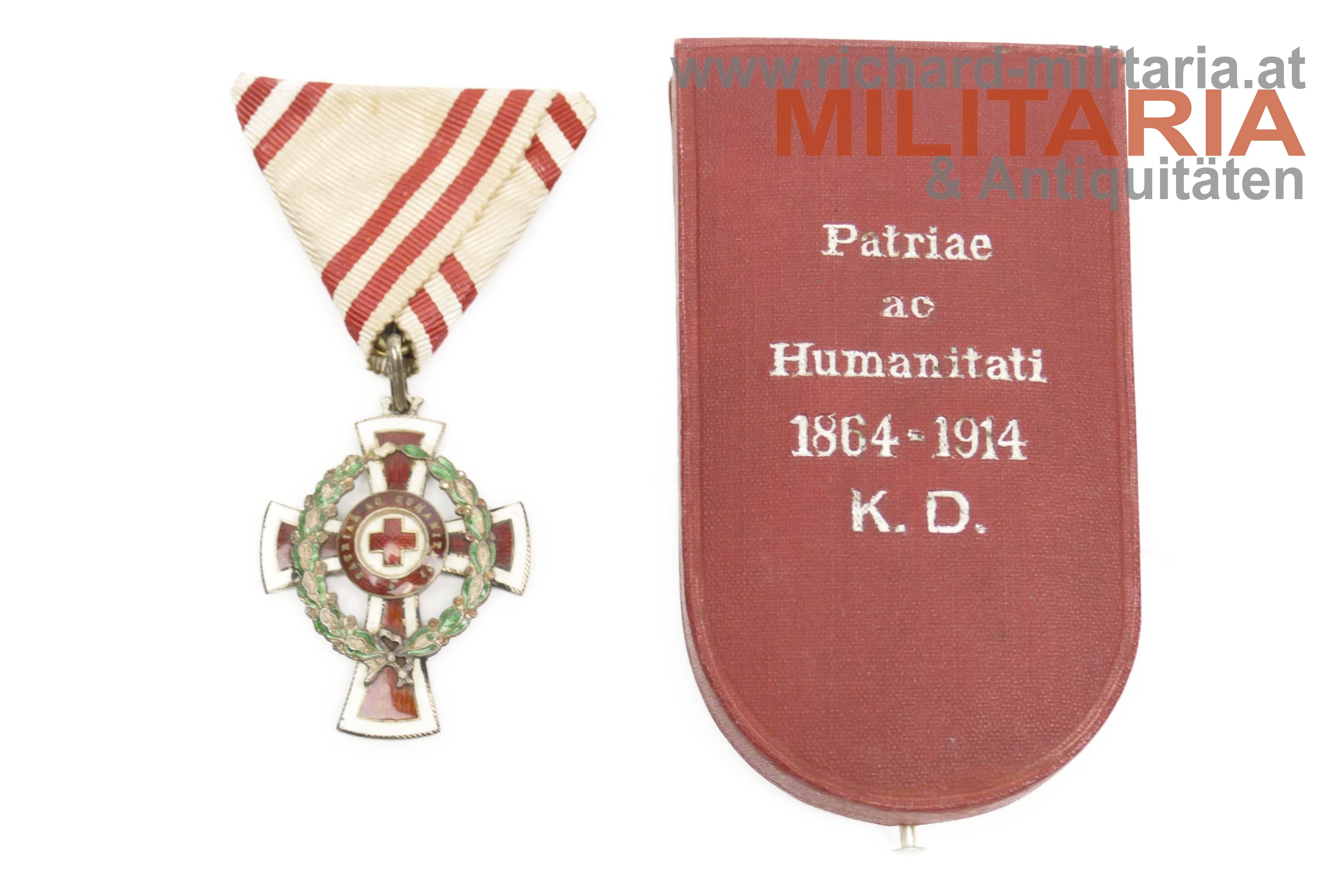 Rotes Kreuz - Ehrenzeichen 2. Klasse mit KD im Etui