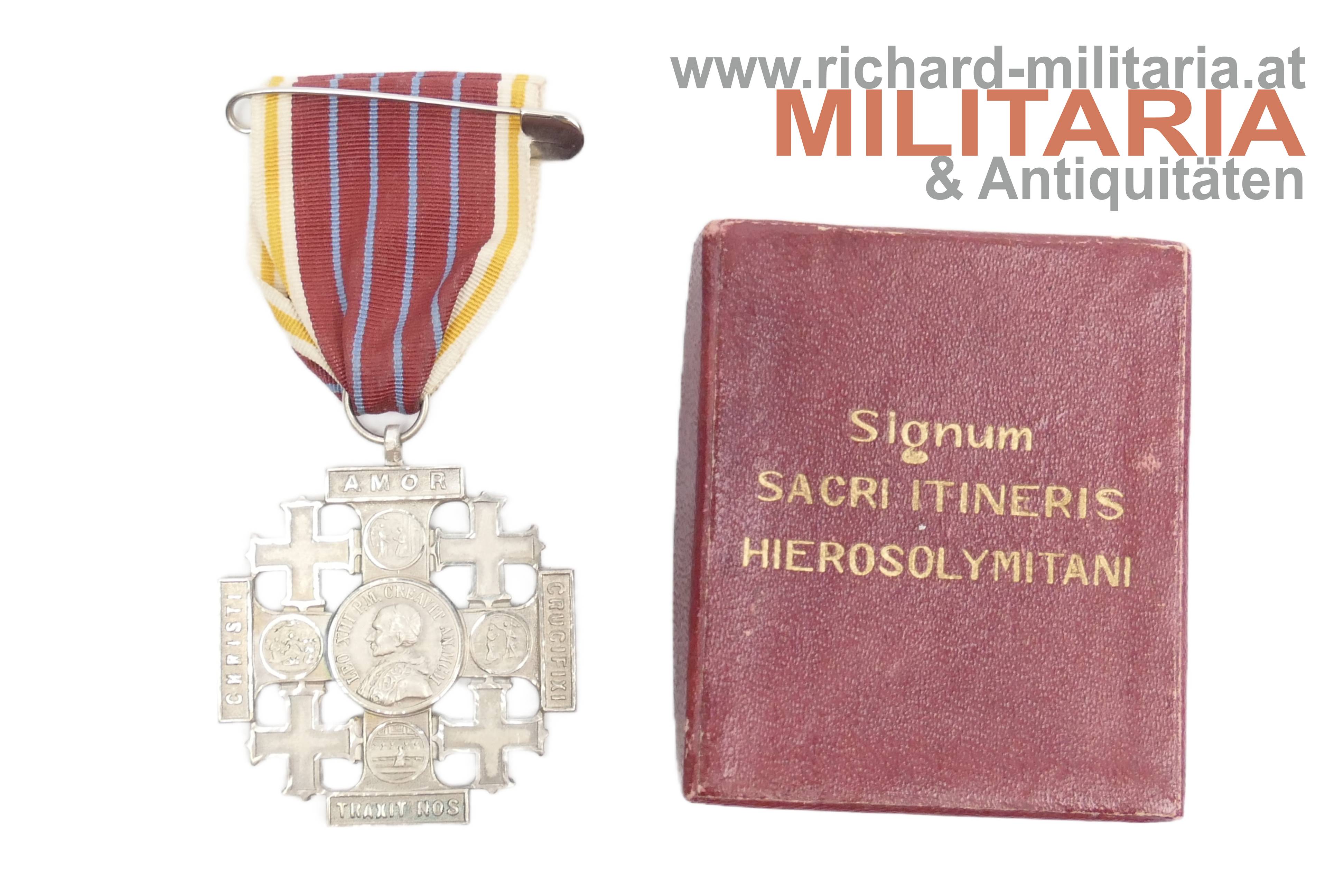 Jerusalem Pilgerkreuz im Etui - 43mm-Ausführung