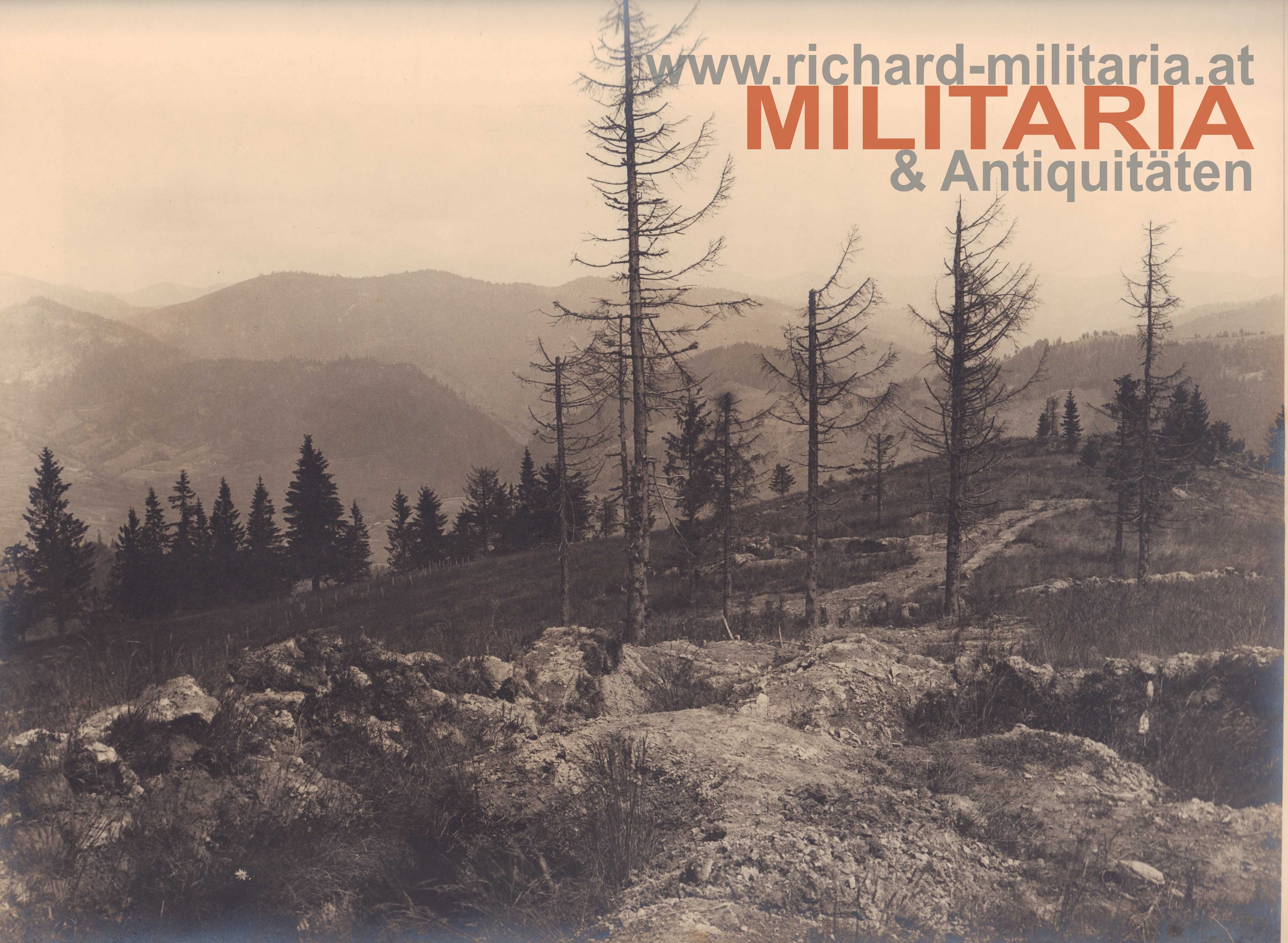 k.u.k Foto - Schützengraben auf dem Ostry - Korps Hoffmann