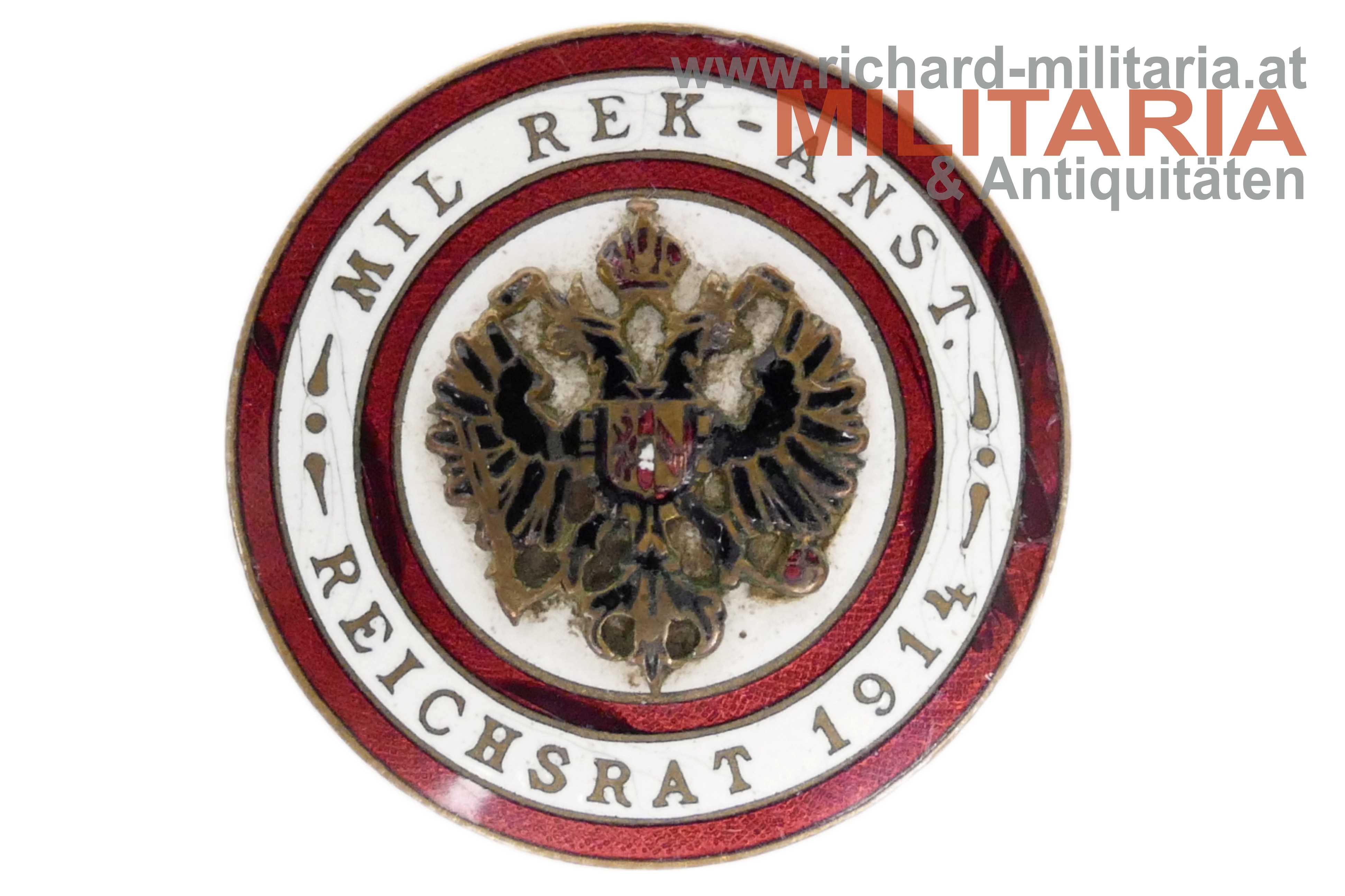 k.u.k. MIL REK ANST. Reichsrat 1914