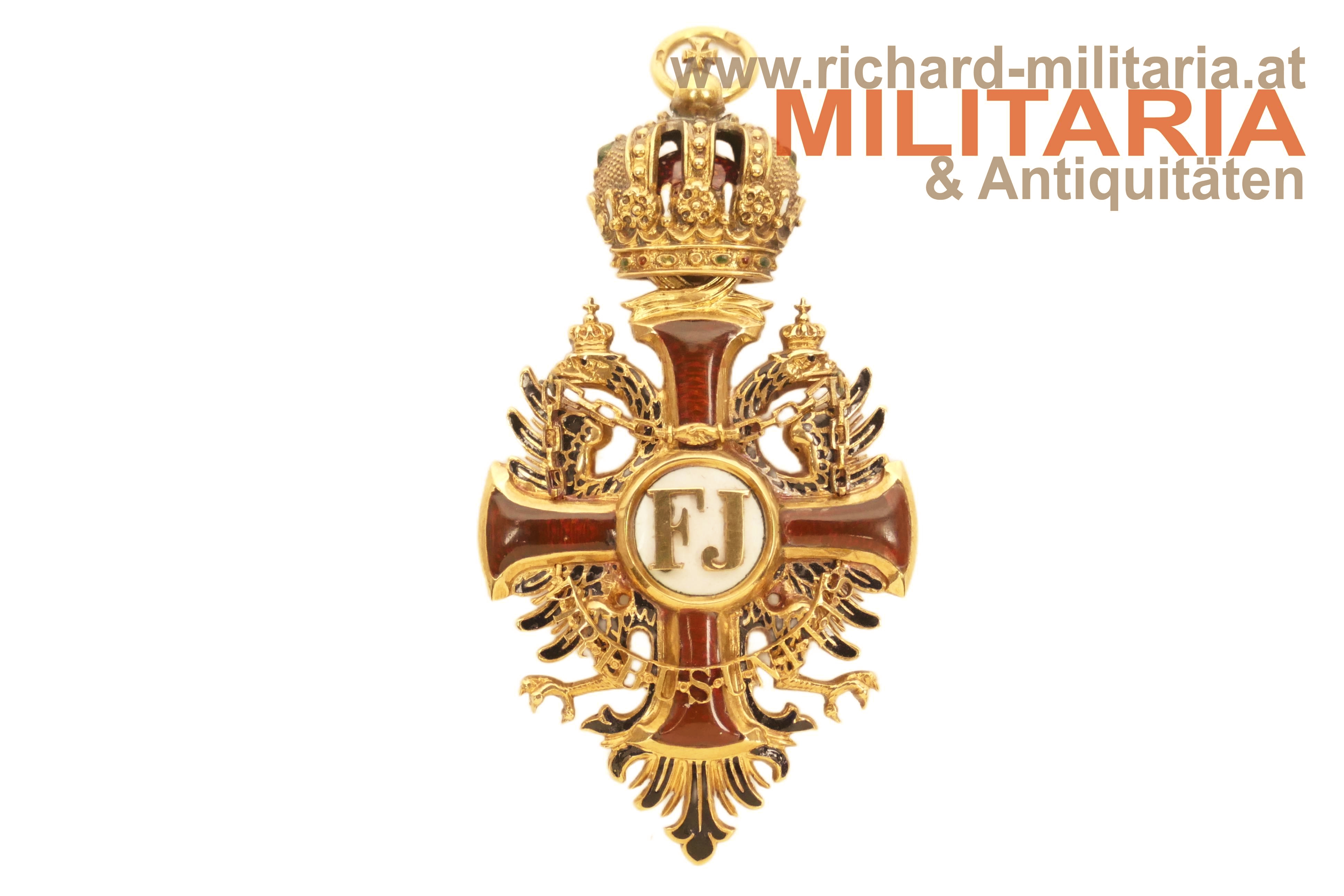 k.u.k. Franz Joseph-Orden Komtur bzw. Kleinod zum Großkreuz - Resch - GOLD