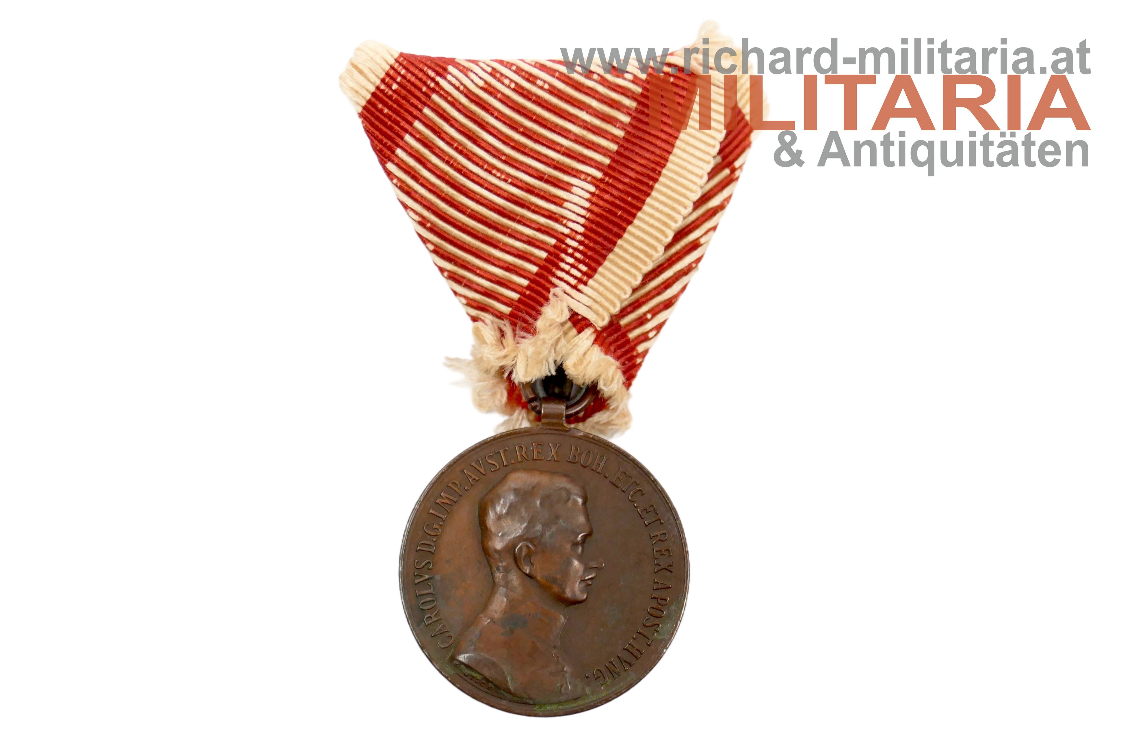 k.u.k. Bronzene Tapferkeitsmedaille Kaiser Karl