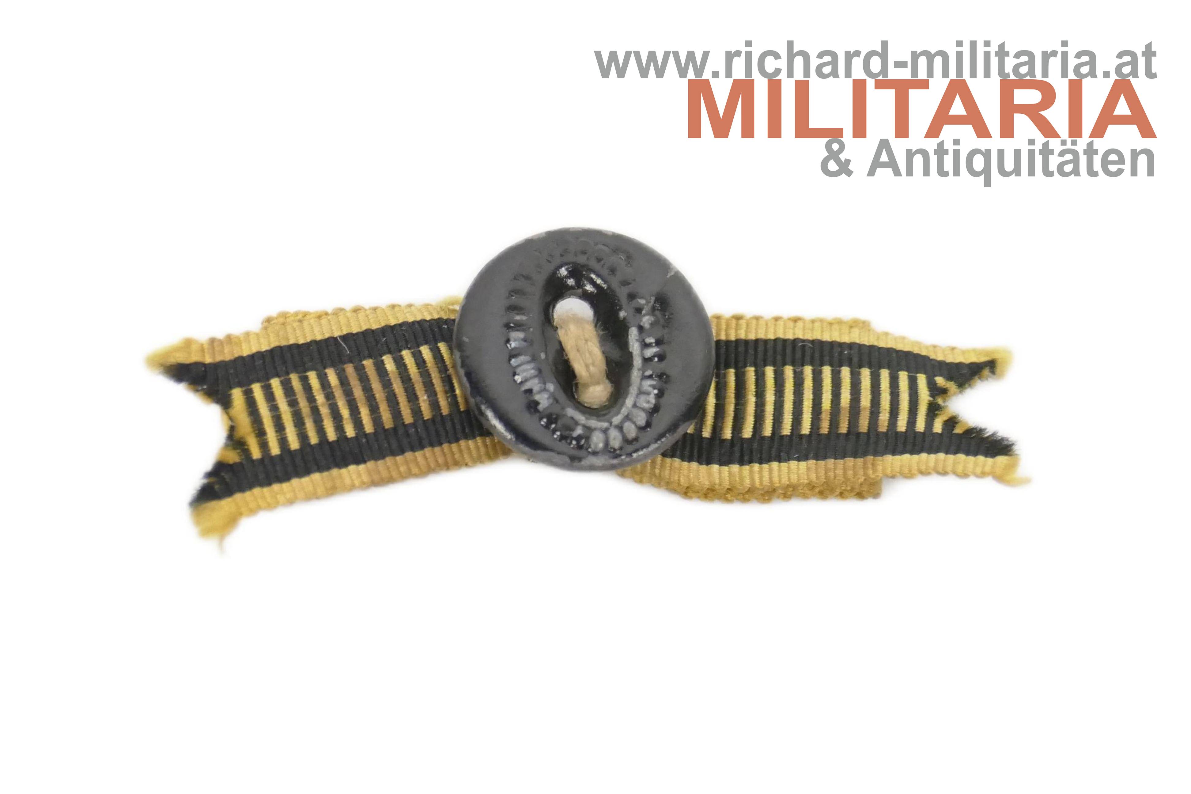 k.u.k. Bandschleifen-Miniatur Kriegsmedaille 1873 - Knopfloch