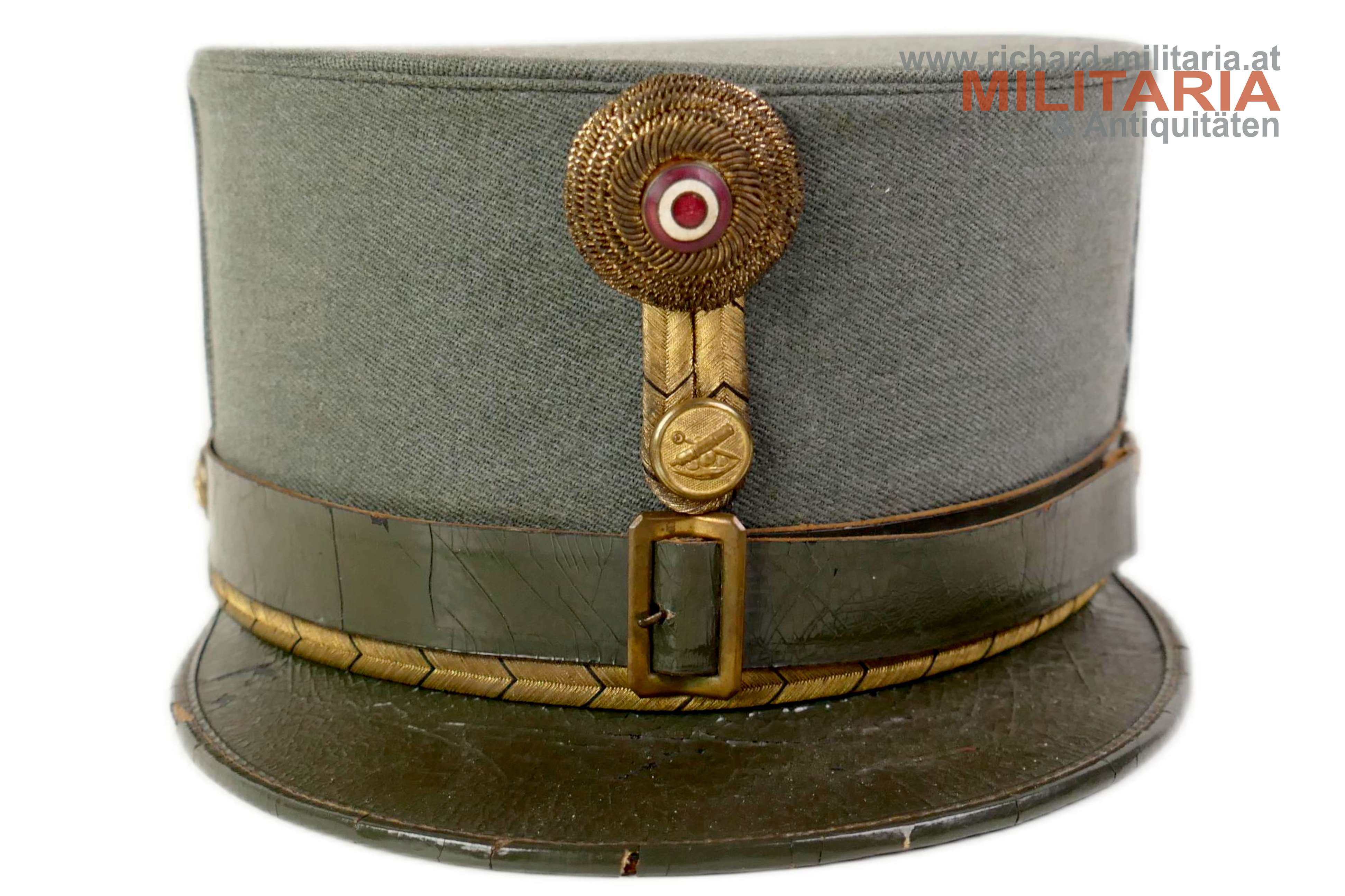 Bundesstaat - feldgraue Kappe Artillerie - Offizier
