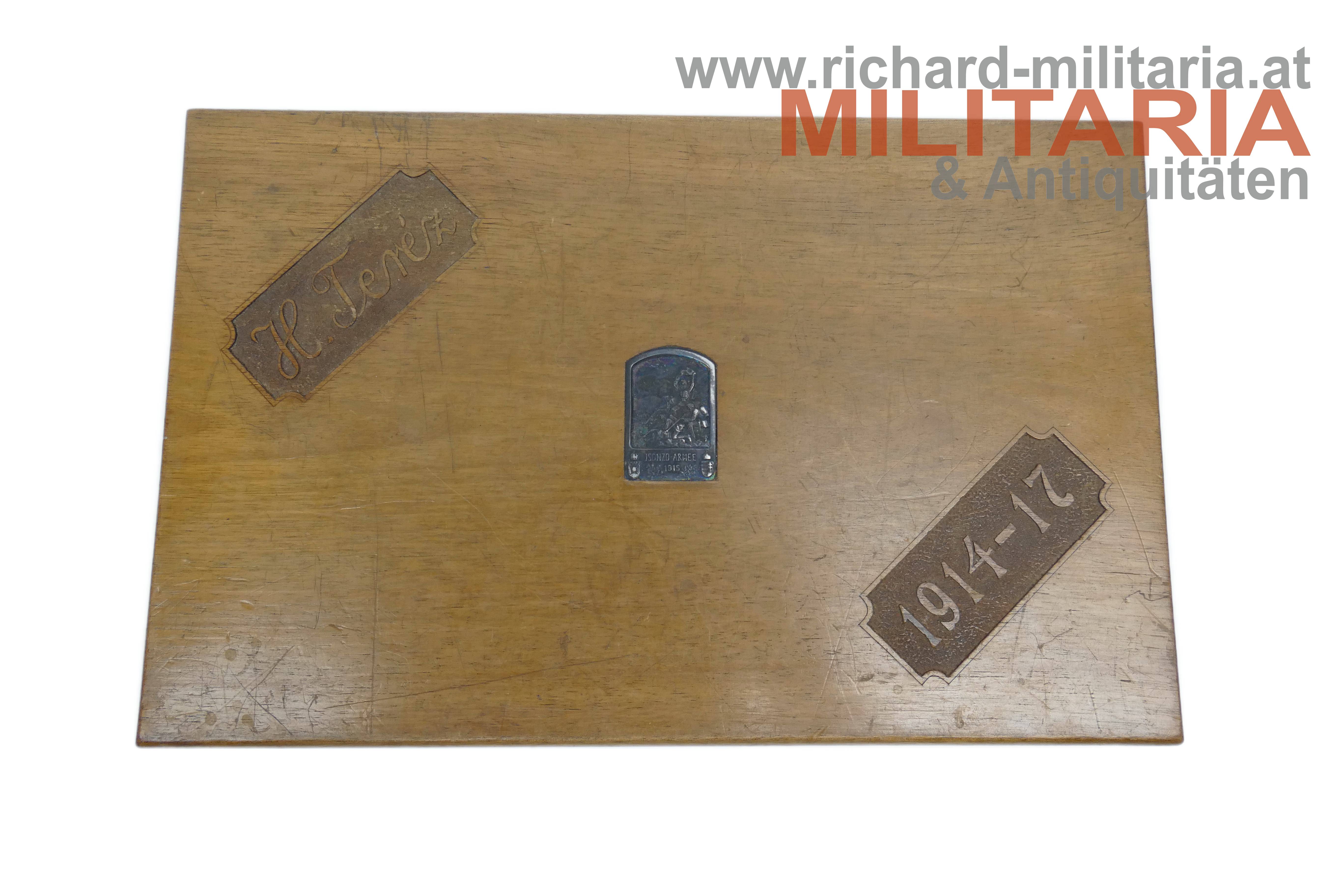 k.u.k. Aufbewahrungskiste - Isonzo-Armee - "H. Teréz 1914-17"