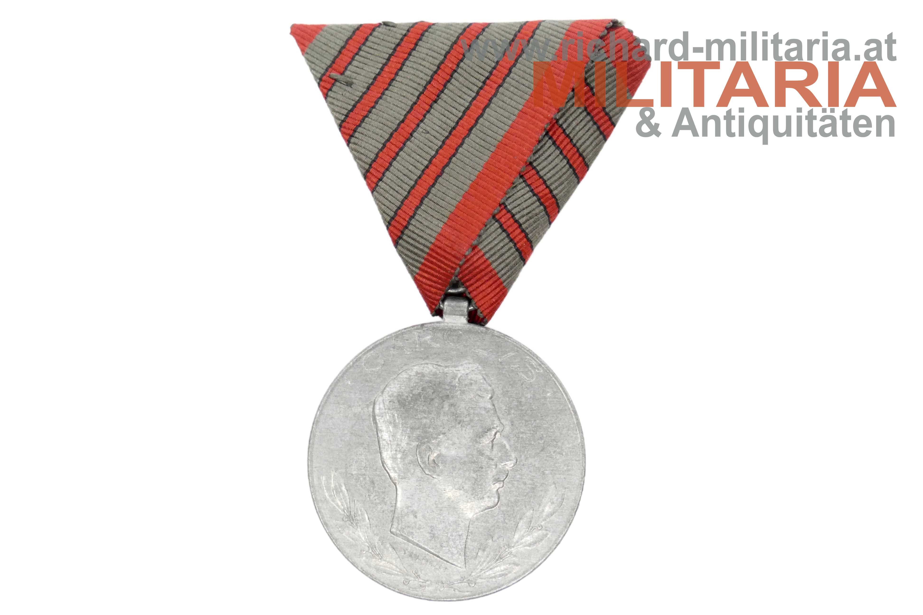 k.u.k. Verwundetenmedaille - 4-fache Verwundung - "WuA" "1918" 