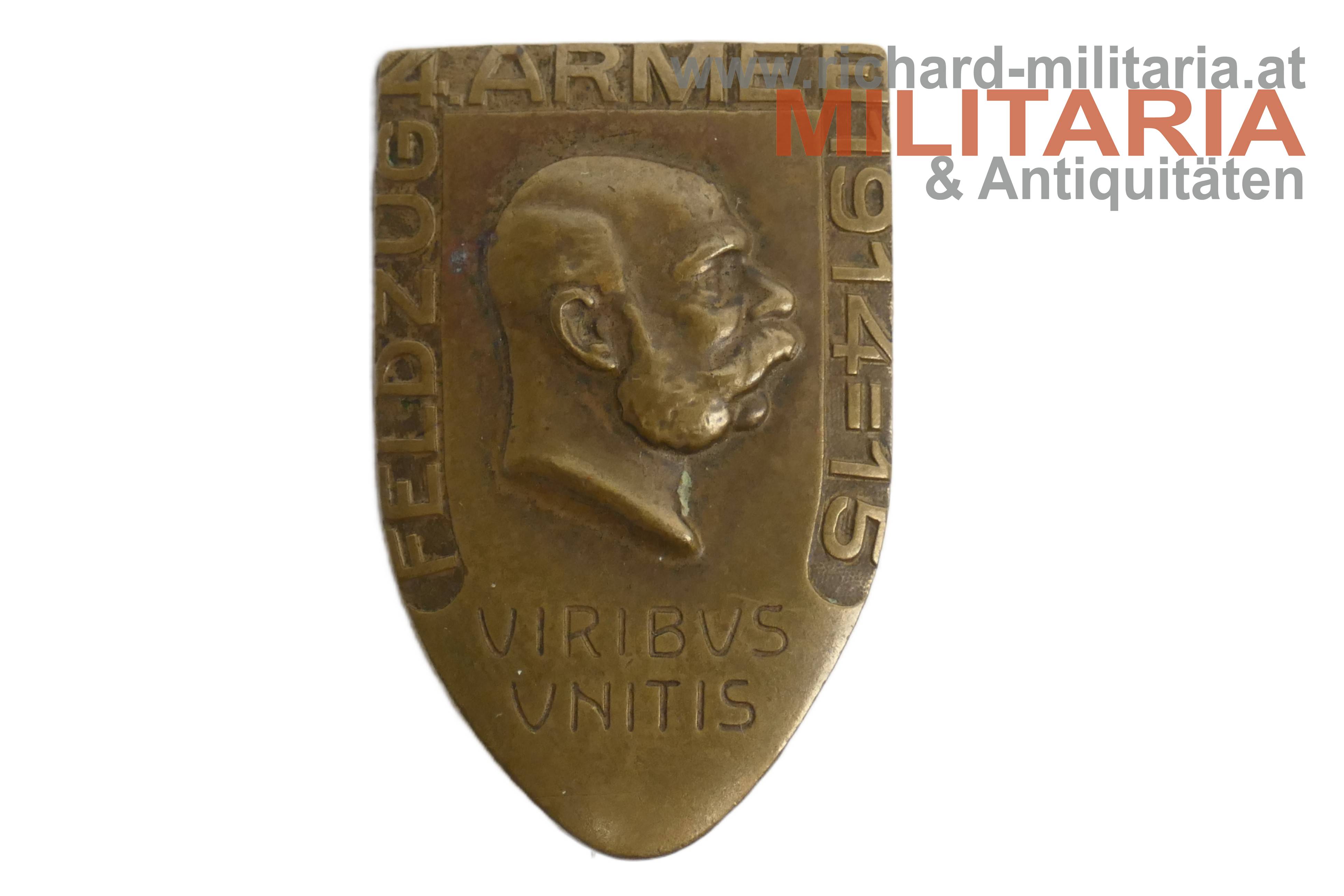 k.u.k. Kappenabzeichen - 4. Armee Feldzug 1914-15