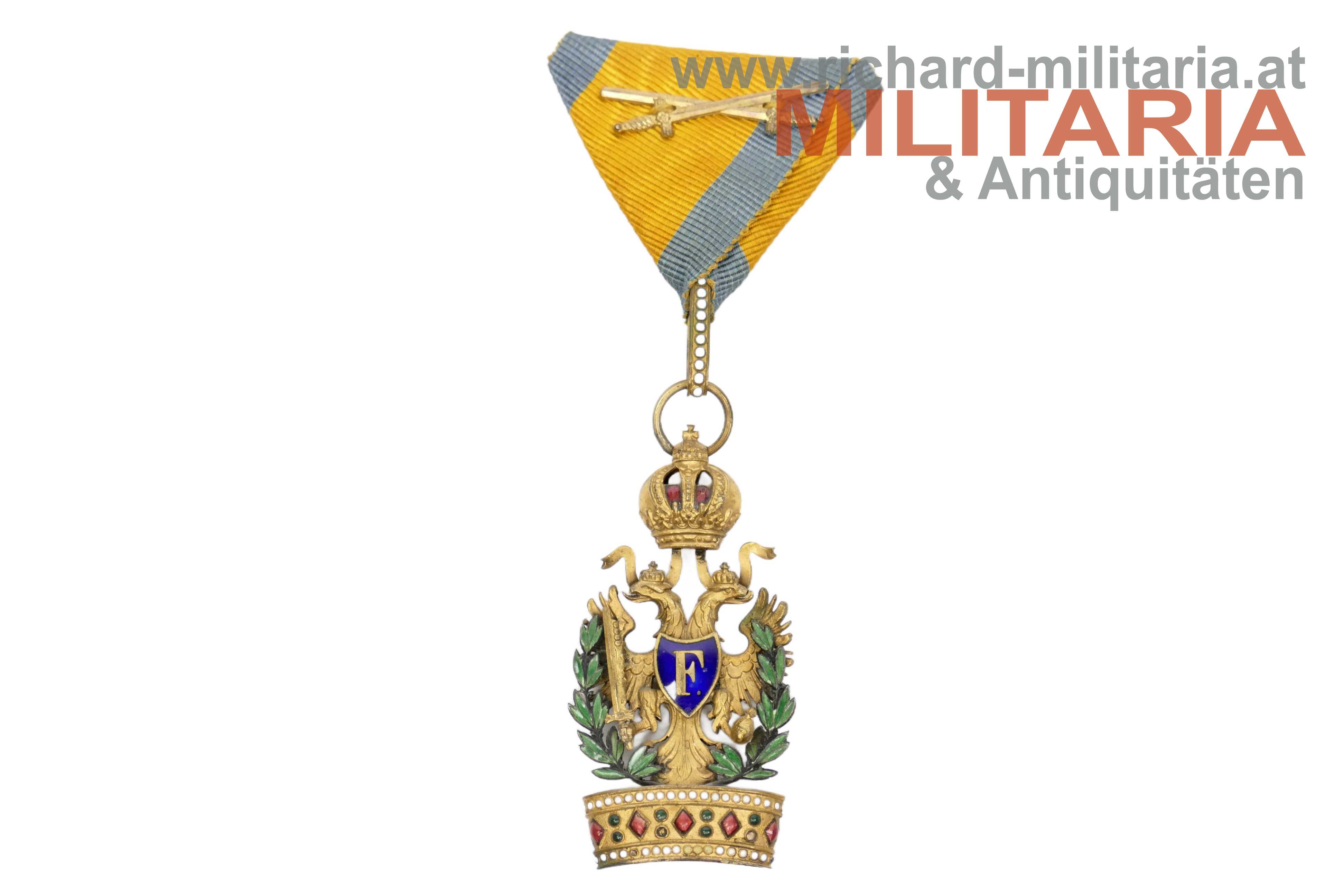 k.u.k. Orden der Eisernen Krone 3. Klasse mit KD und Schwertern