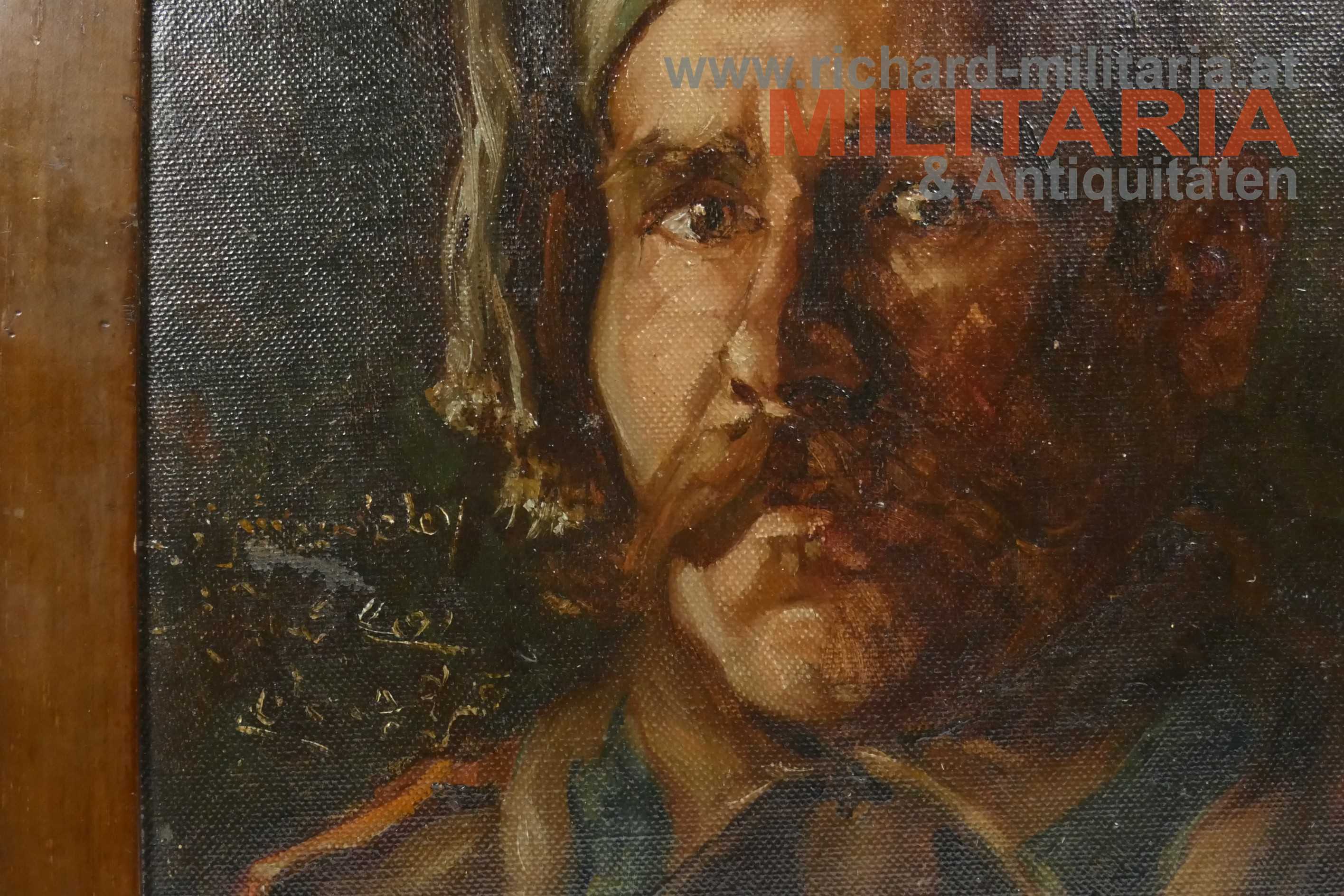 k.u.k. Portrait - Bosniak - Öl auf Pressspan