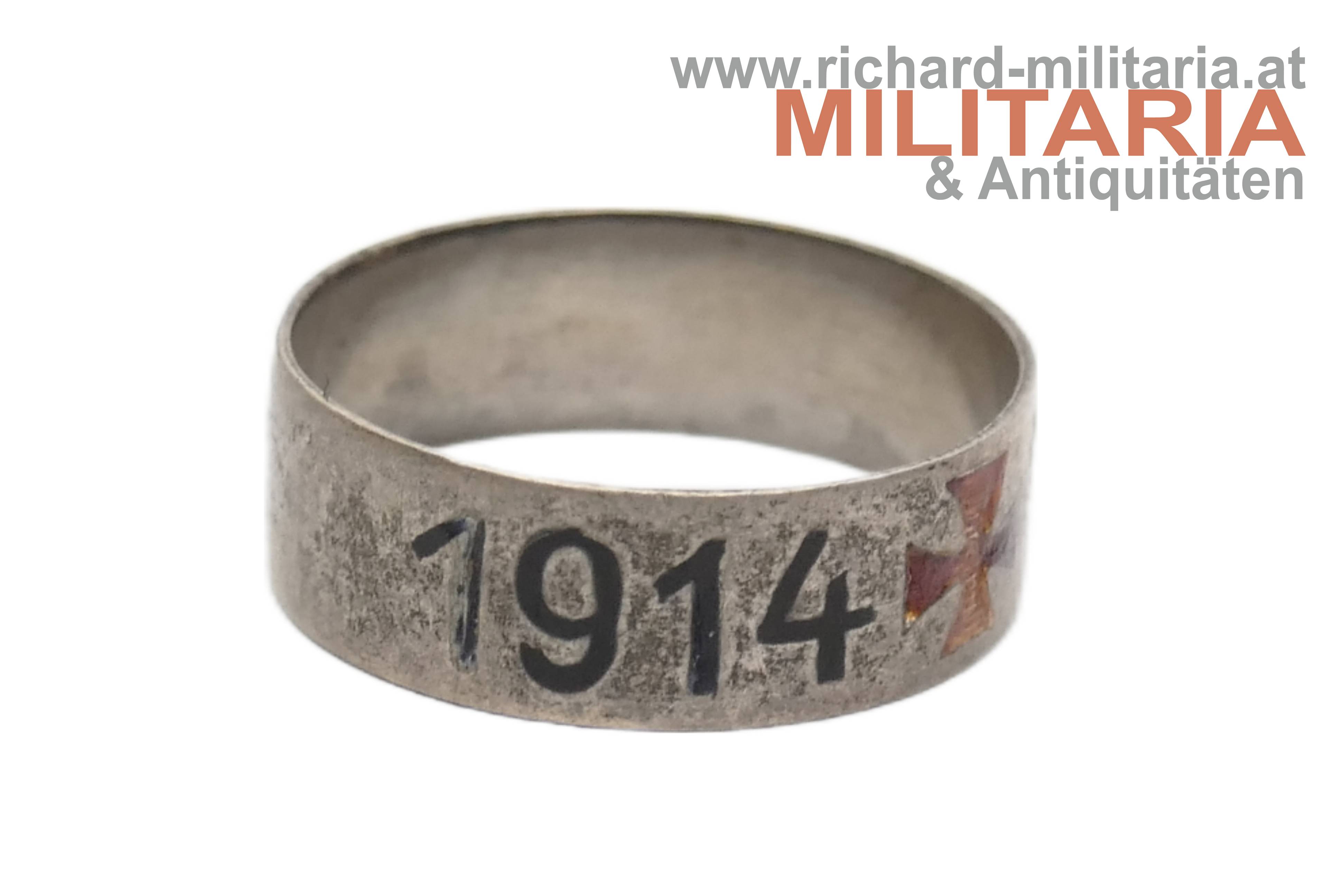k.u.k. patriotischer Silberring "1914-1915" 