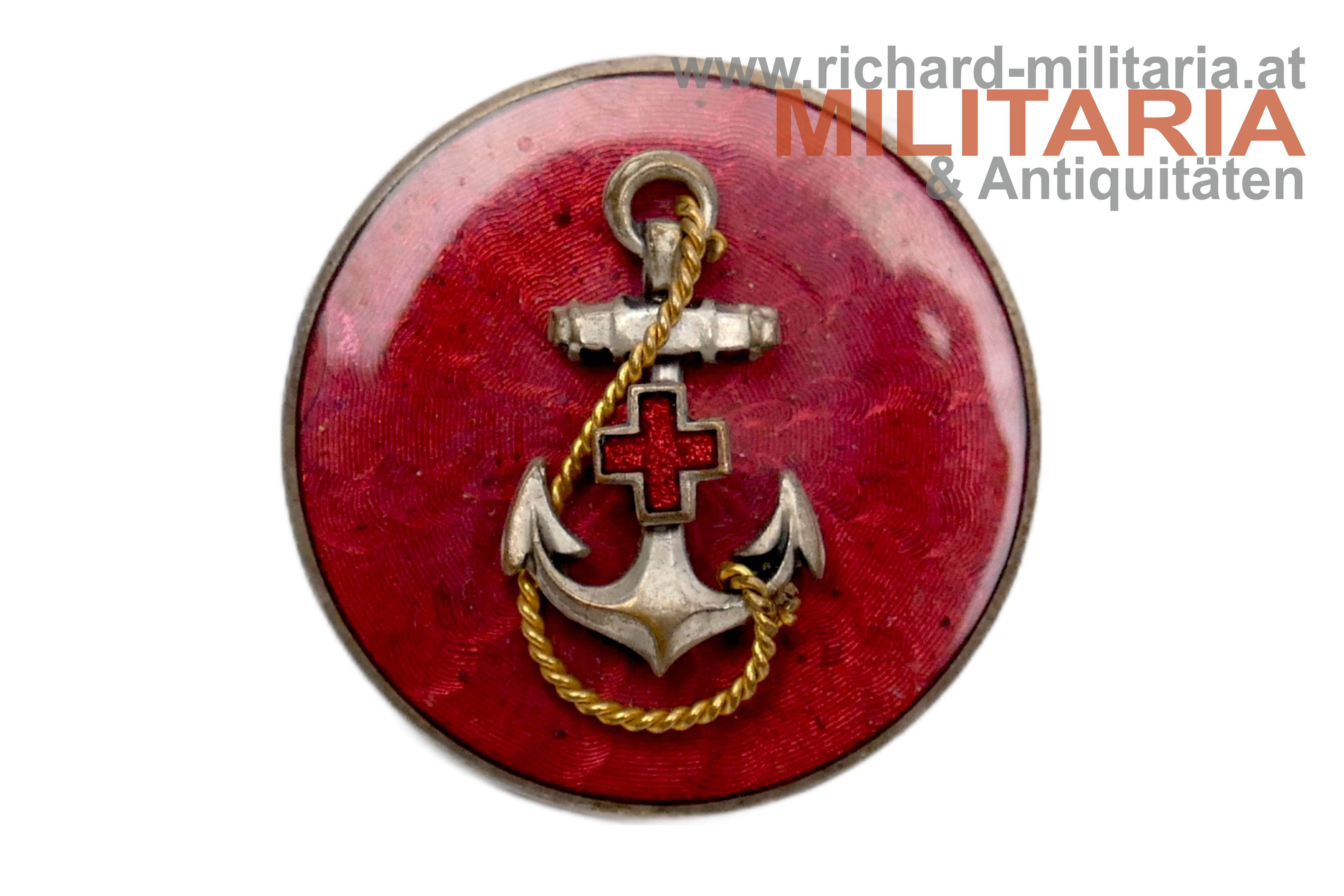 patriotisches Marine-Abzeichen mit rotem Kreuz