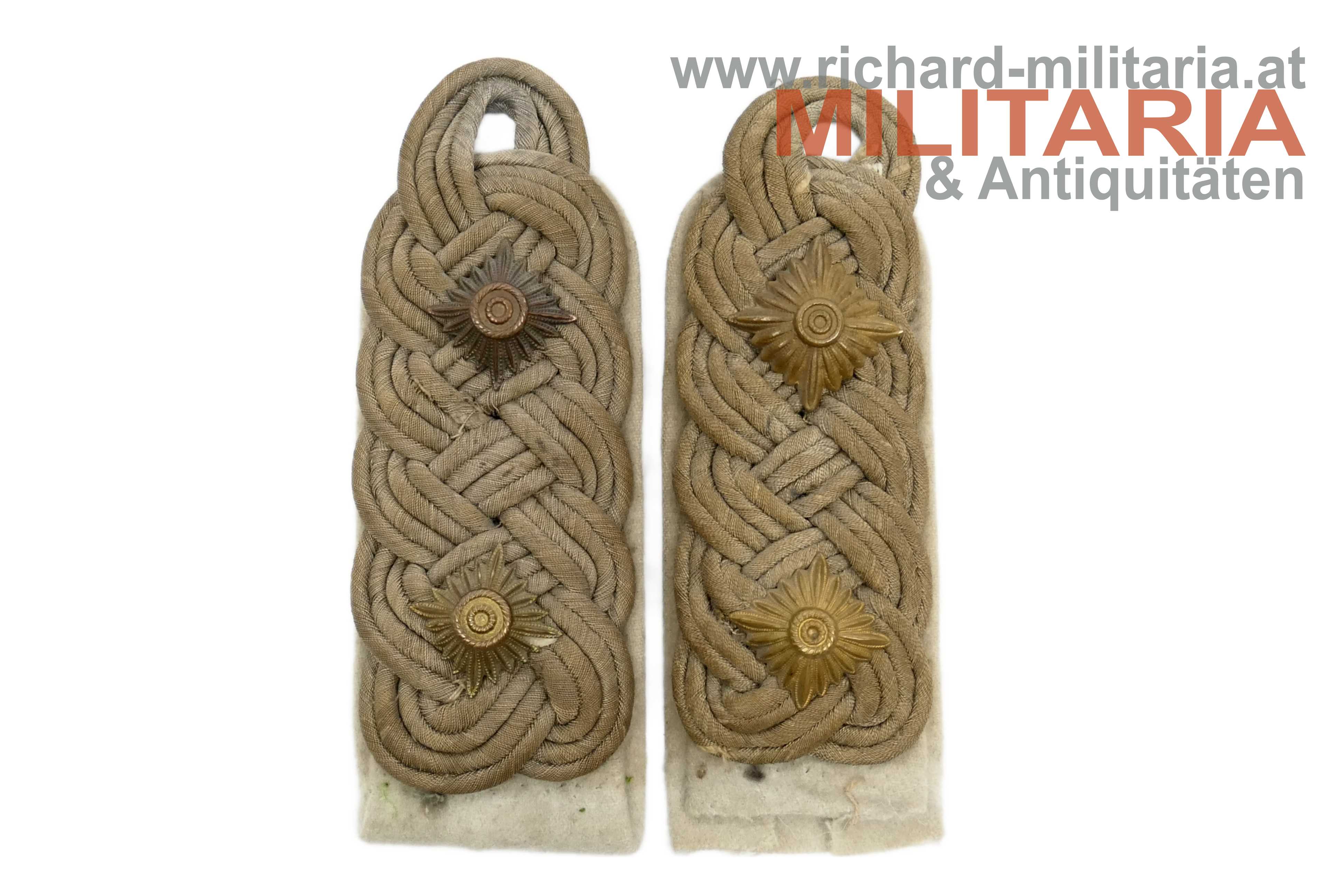 Wehrmacht Infanterie - Schulterklappen Oberstleutnant - nicht paarig