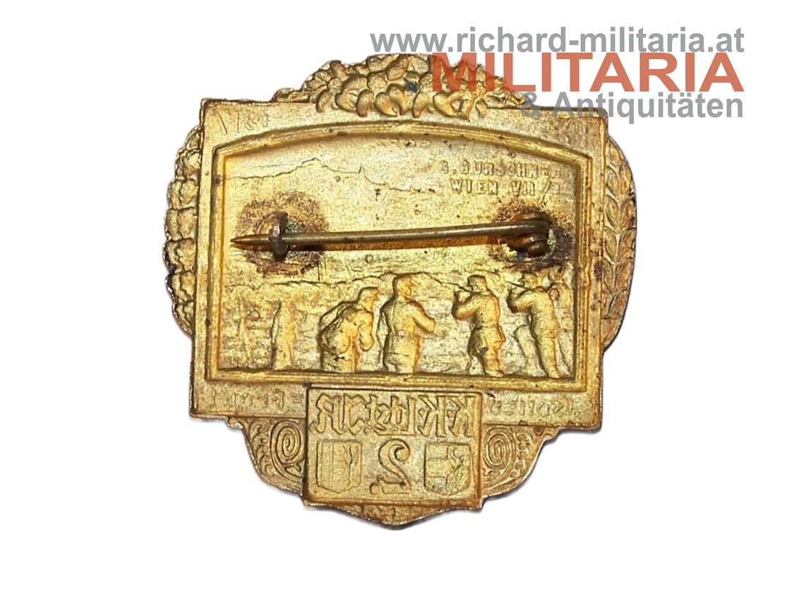 k.k. Kappenabzeichen - Ldst. I.R. 2 - Isonzofront - Görz - 1916-1917