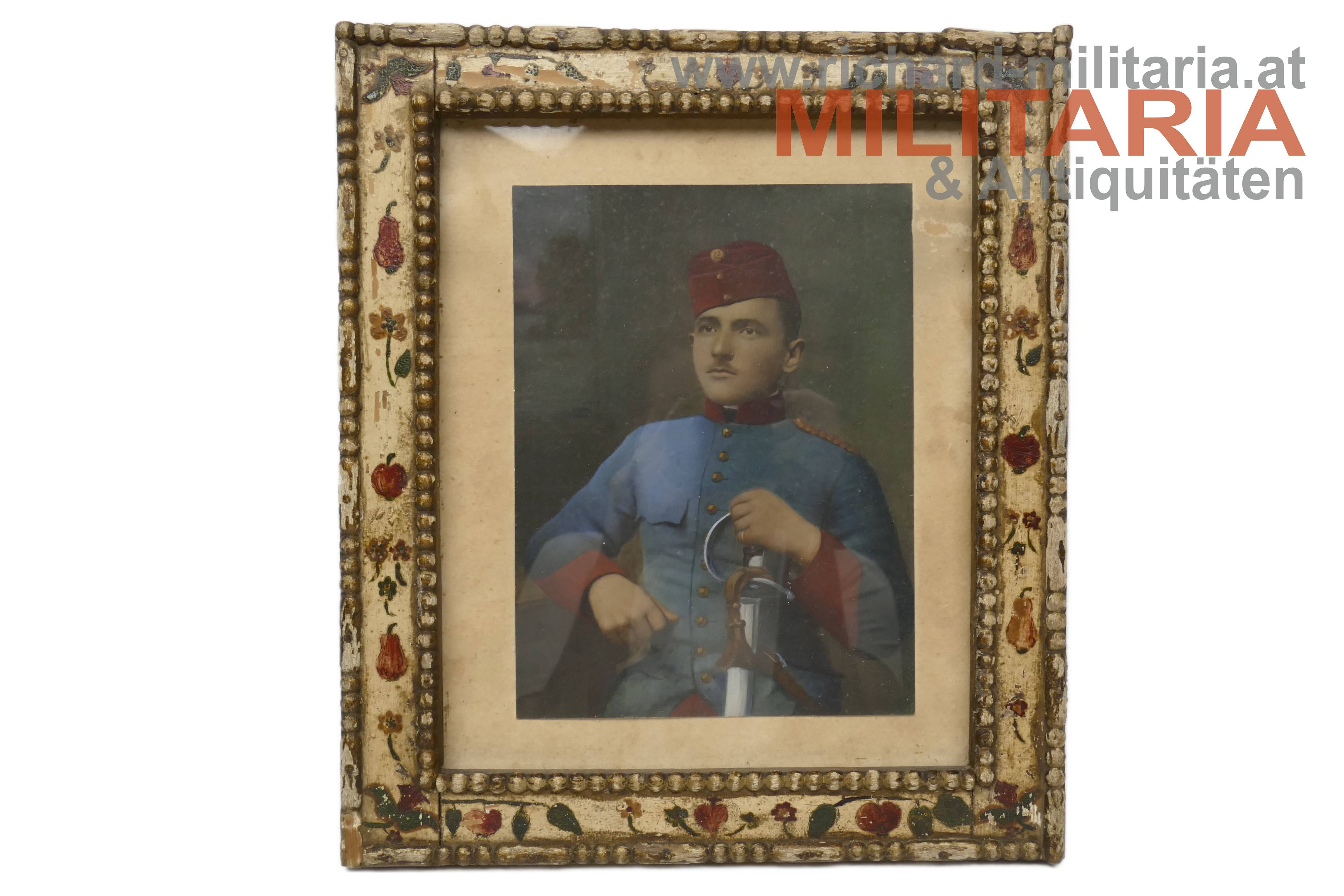 k.u.k. - Bild hinter Glas - Ulanen-Unteroffizier/Mannschaft