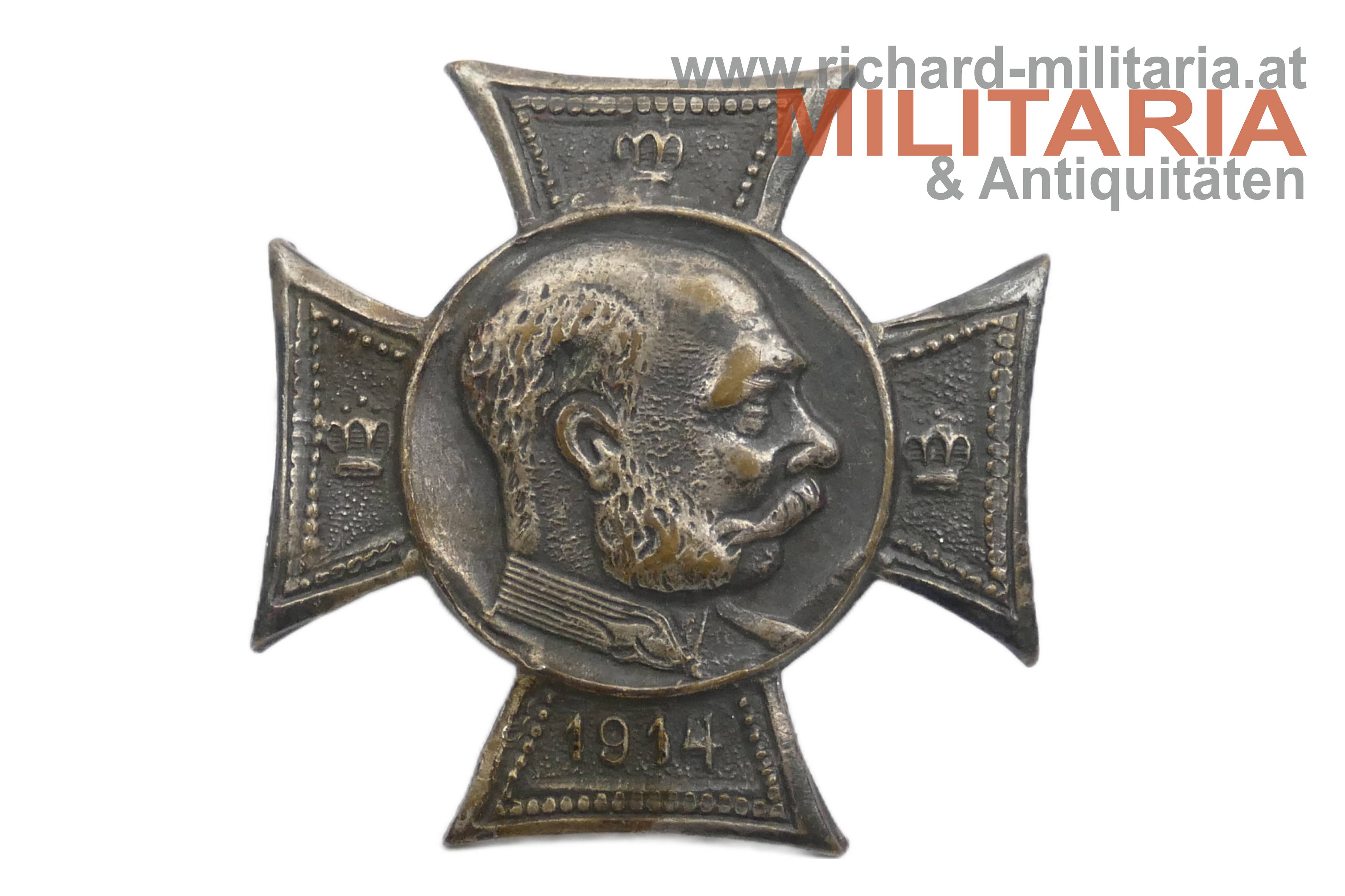 k.u.k. patriotisches Abzeichen - Kaiser Franz Joseph 1914