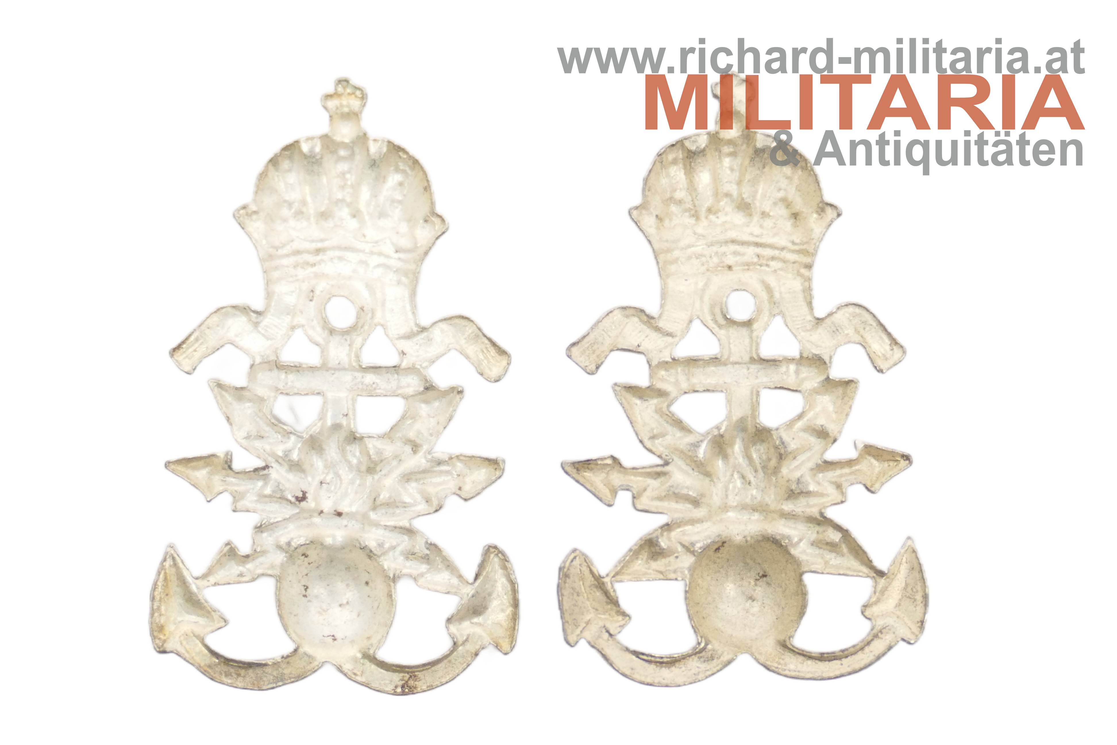 k.u.k. Kragenspiegelauflagen Pionier 